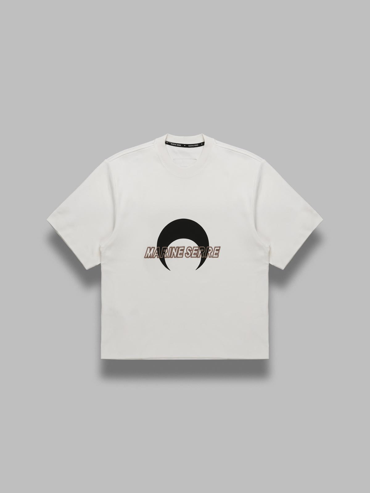 Marine Serre Ms Sports Jersey Relaxed T-shirt In White
