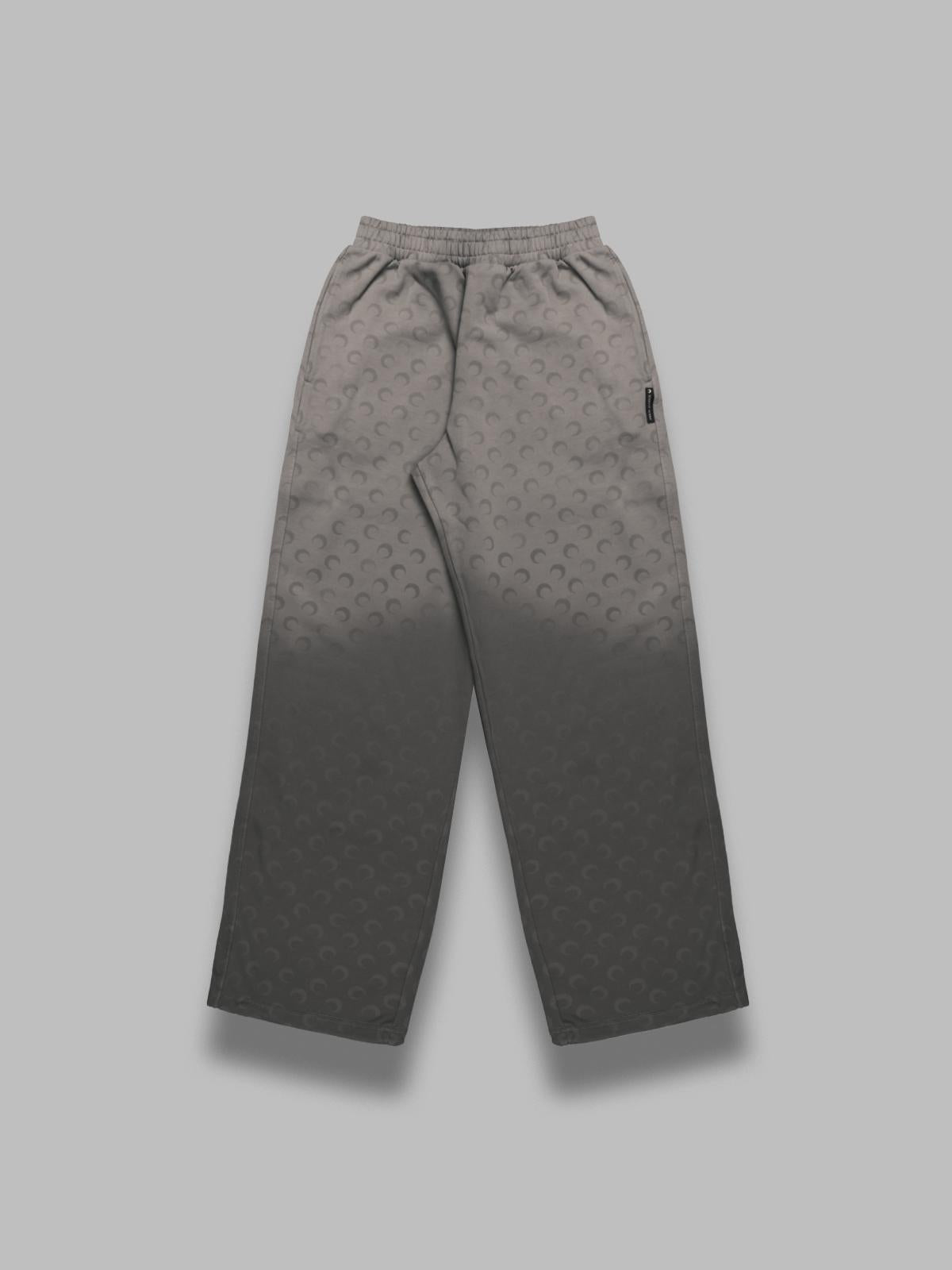 Marine Serre Faded Moon Fleece Sweatpants In Gray
