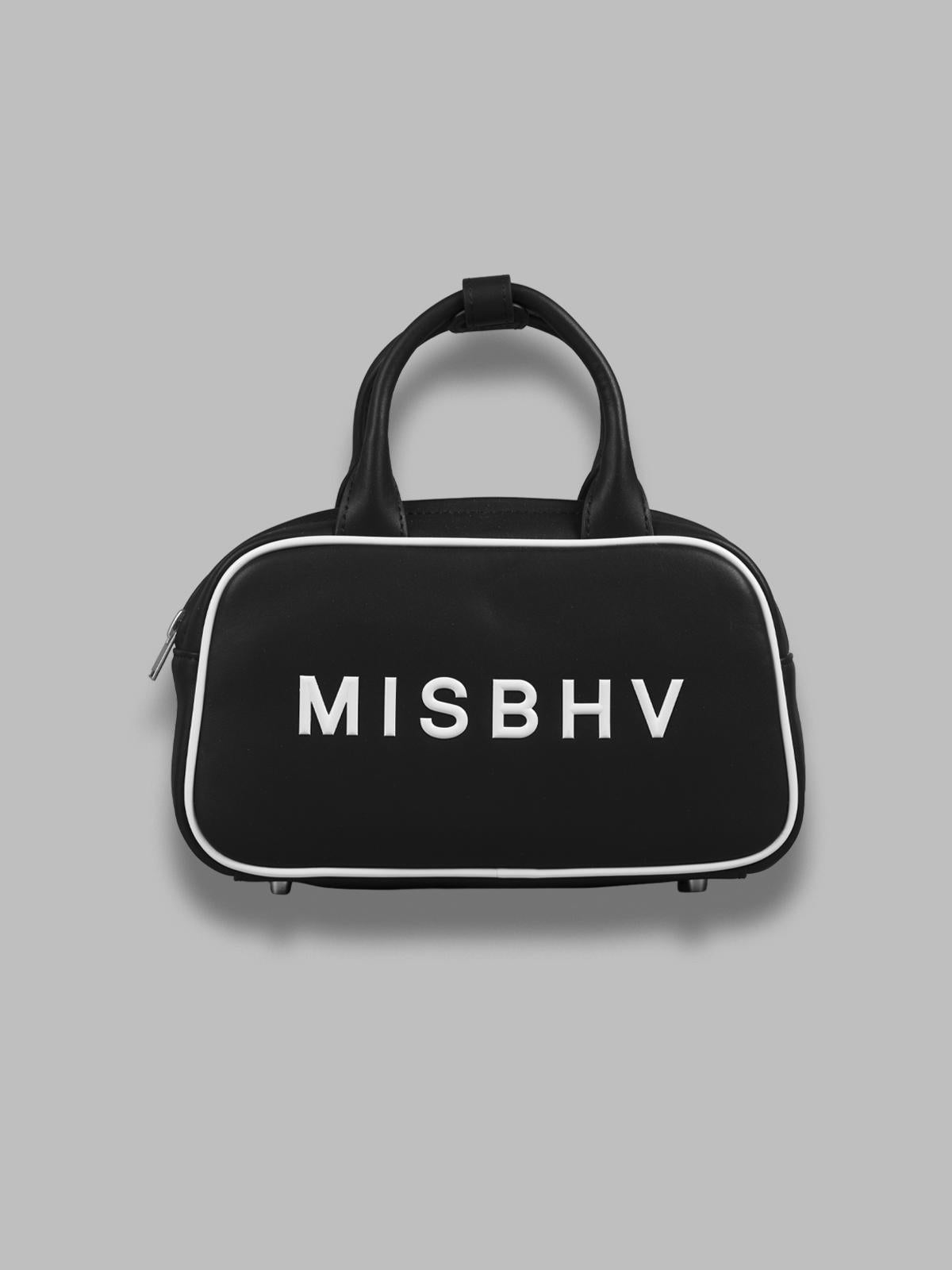 Misbhv Logo-plaque Top-handle Tote Bag In Black