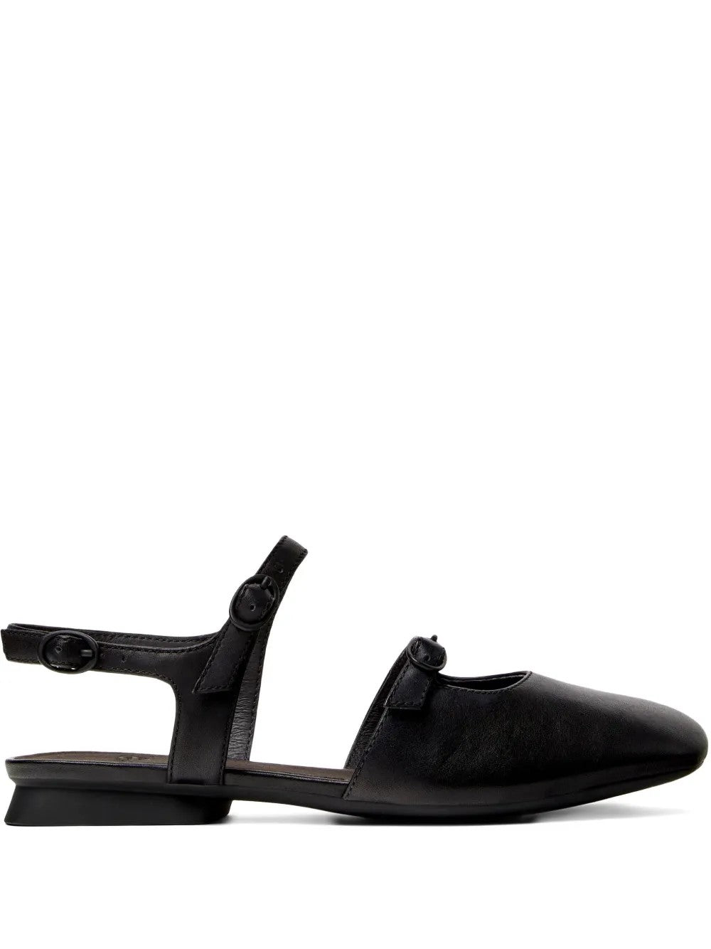 Camper Casi Myra Buckle-strap Leather Pumps In Black