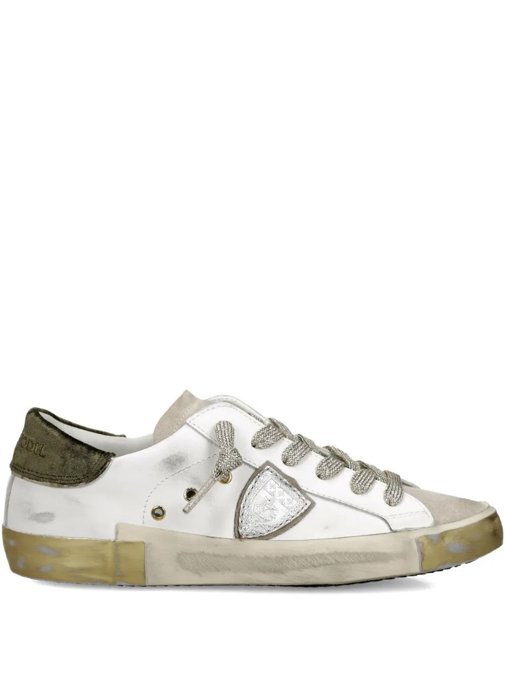 Philippe Model Paris Padded Tongue Lace-up In White