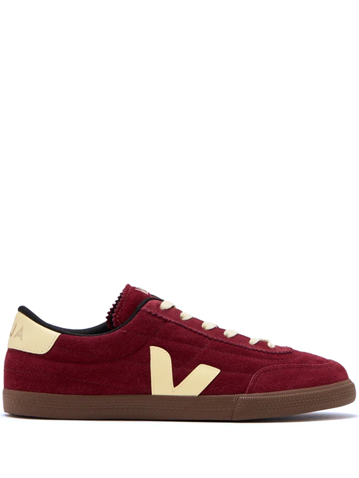 Veja Panenka Suede Leather Sneaker In Grenat Sun Bark In Red