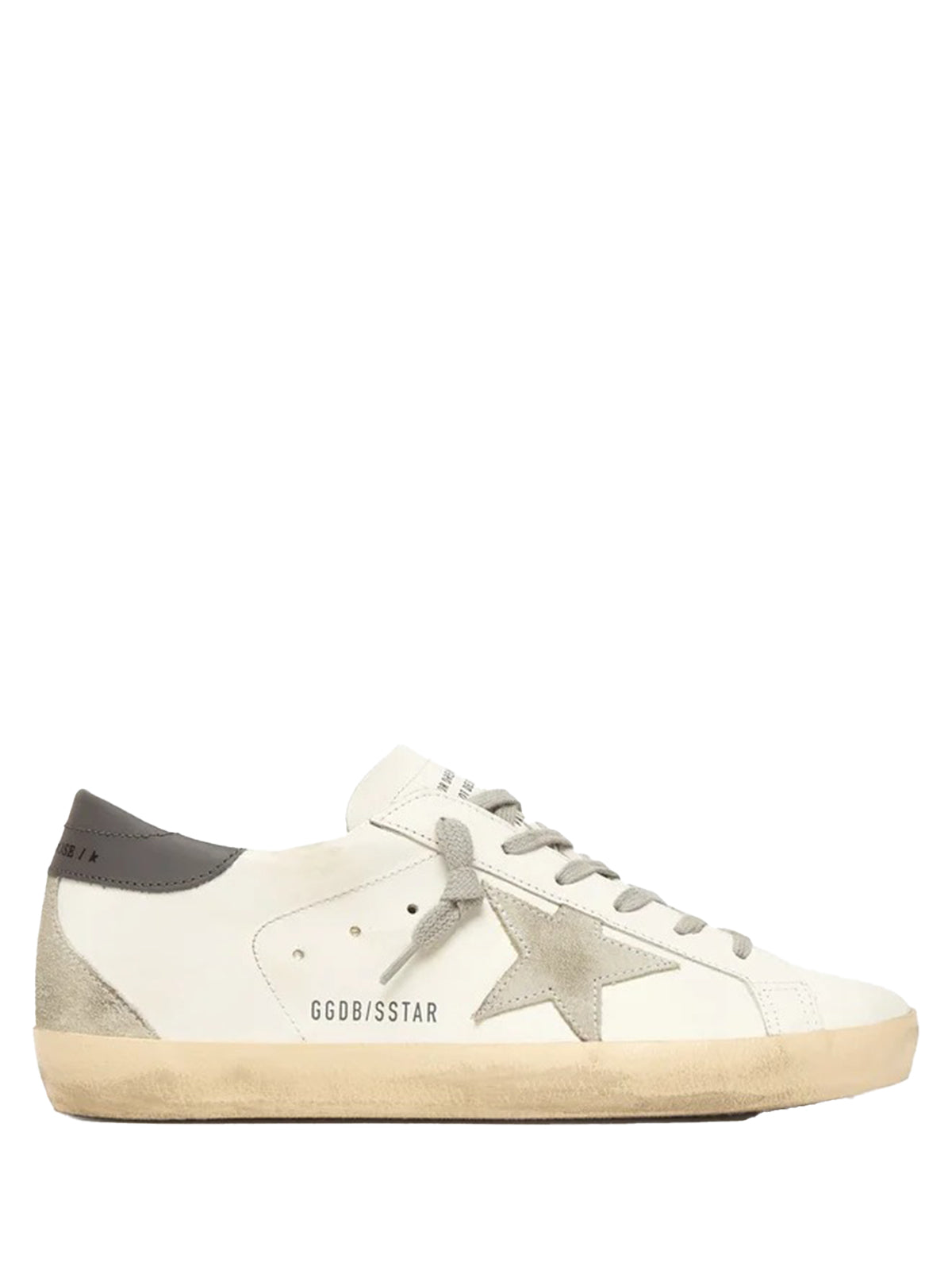 Golden Goose Superstar Sneakers In White Leather In White