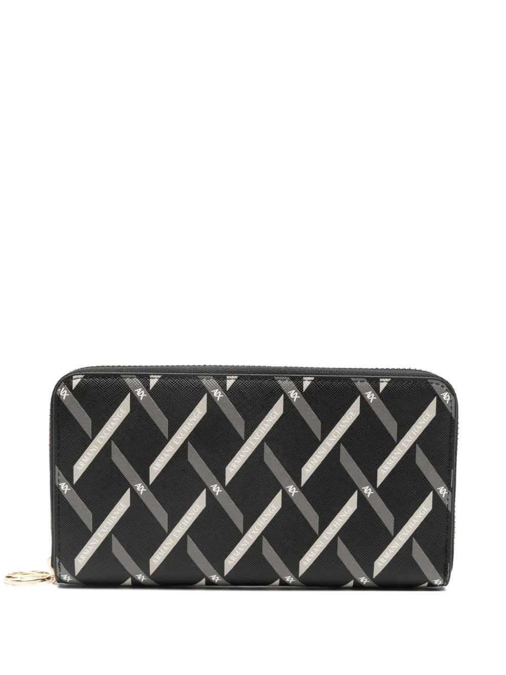 Armani Exchange Logo-print Wallet In Black