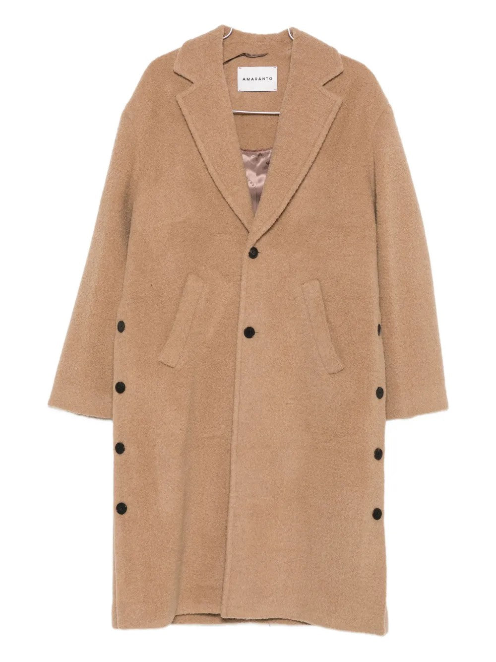 Amaranto Amaranth Coat In Brown