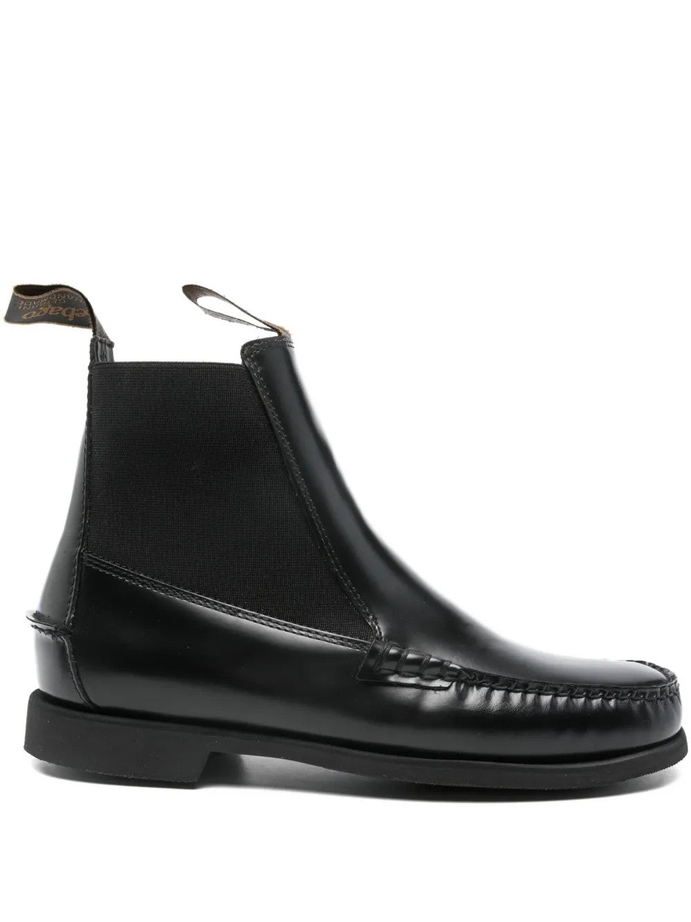 Sebago Calliope Leather Chelsea Boots In Black
