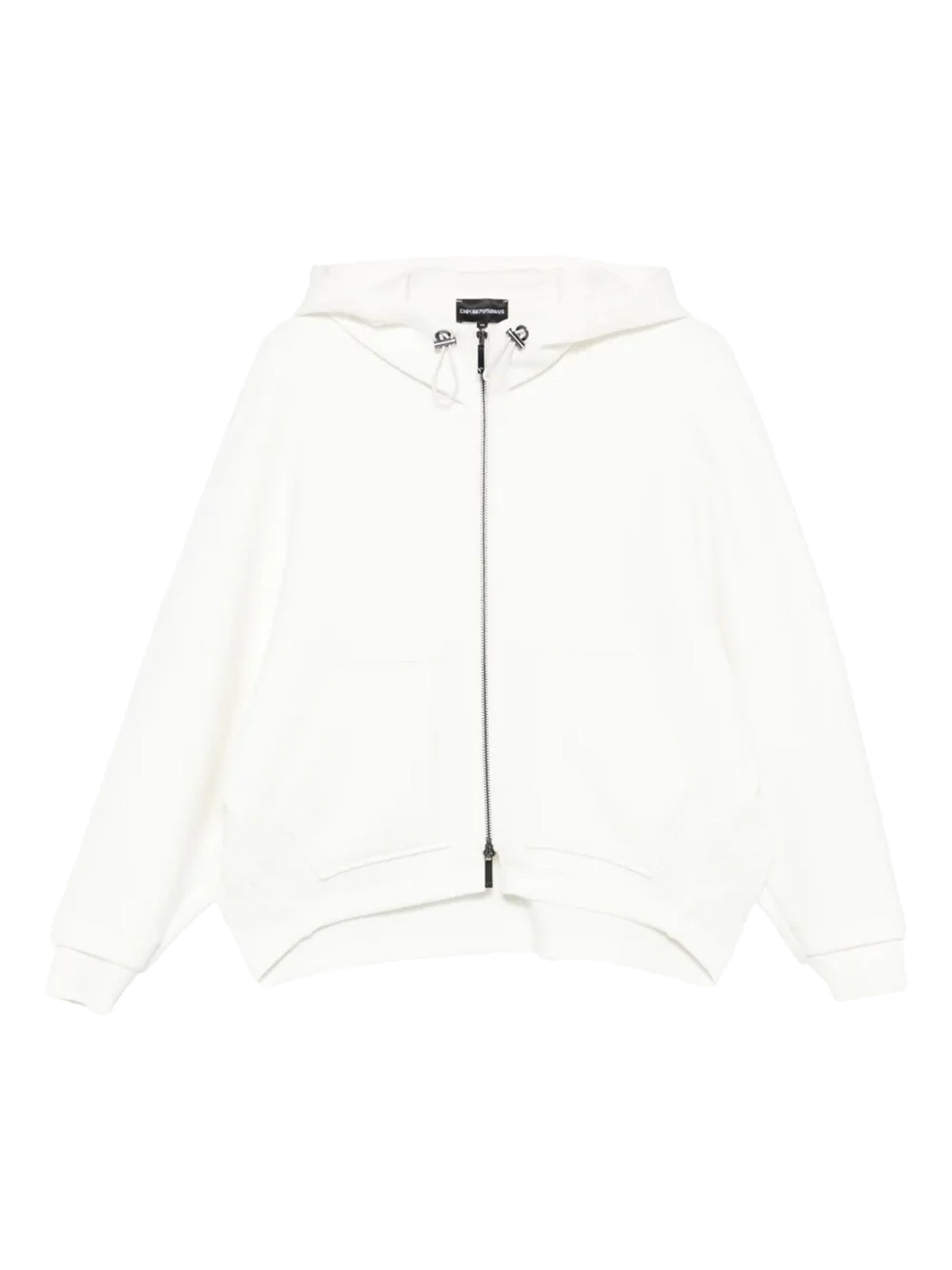 Emporio Armani Hooded Oversized Jacket In White