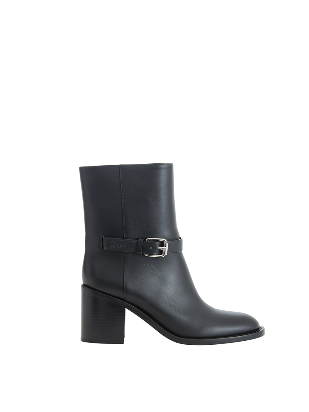 Burberry Woman Ankle Boots Black Size 8 Leather In Black