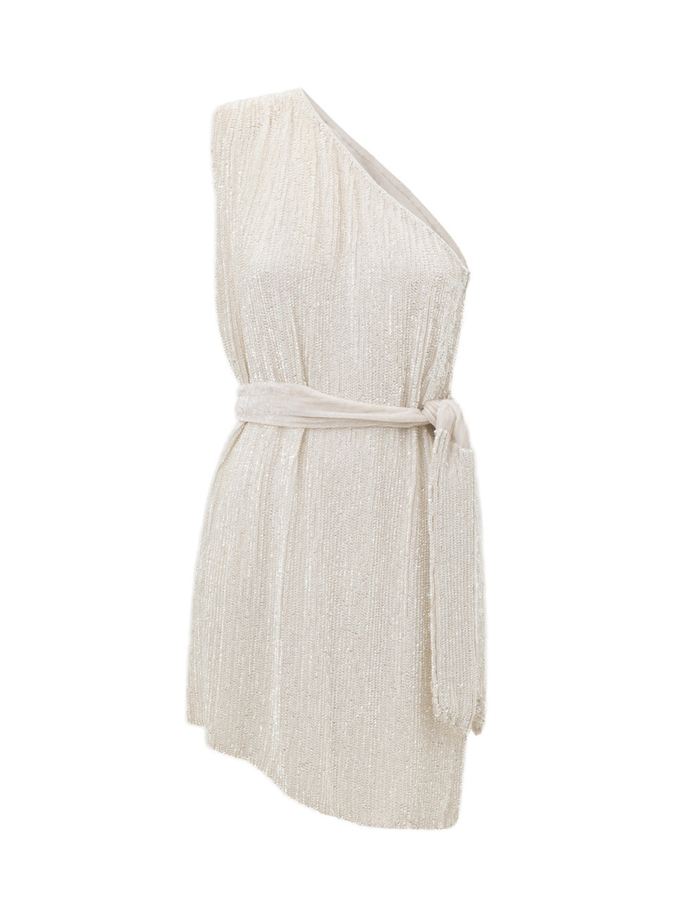 Mini dress in Paillettes Bianco Retrofete