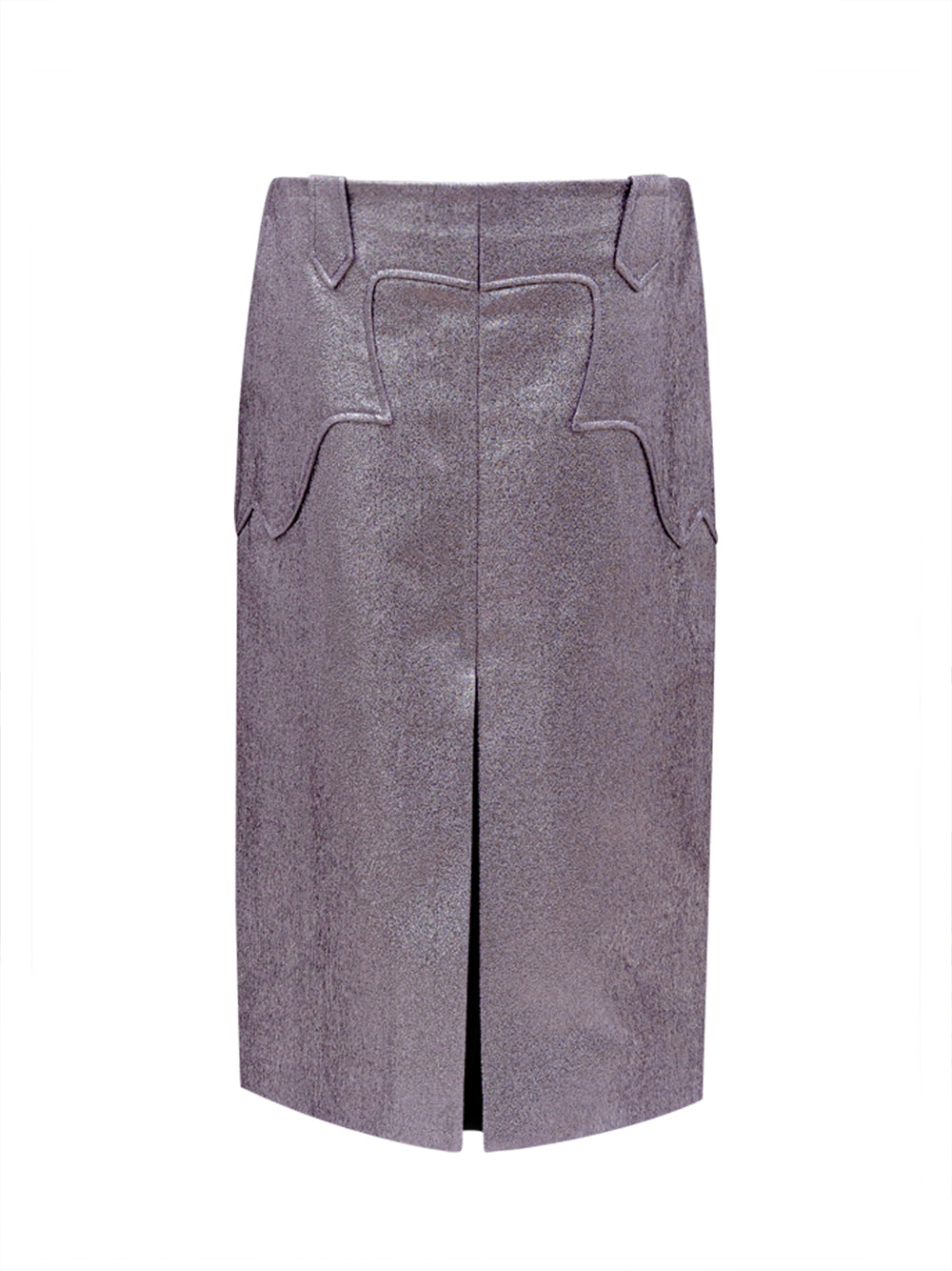 Lurex skirt in Eco-Pelle Viola Tom Ford