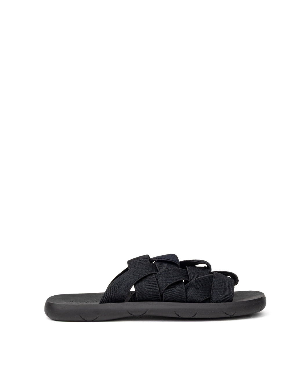 Sandals with Motivo Intreccio in Nero Bottega Veneta