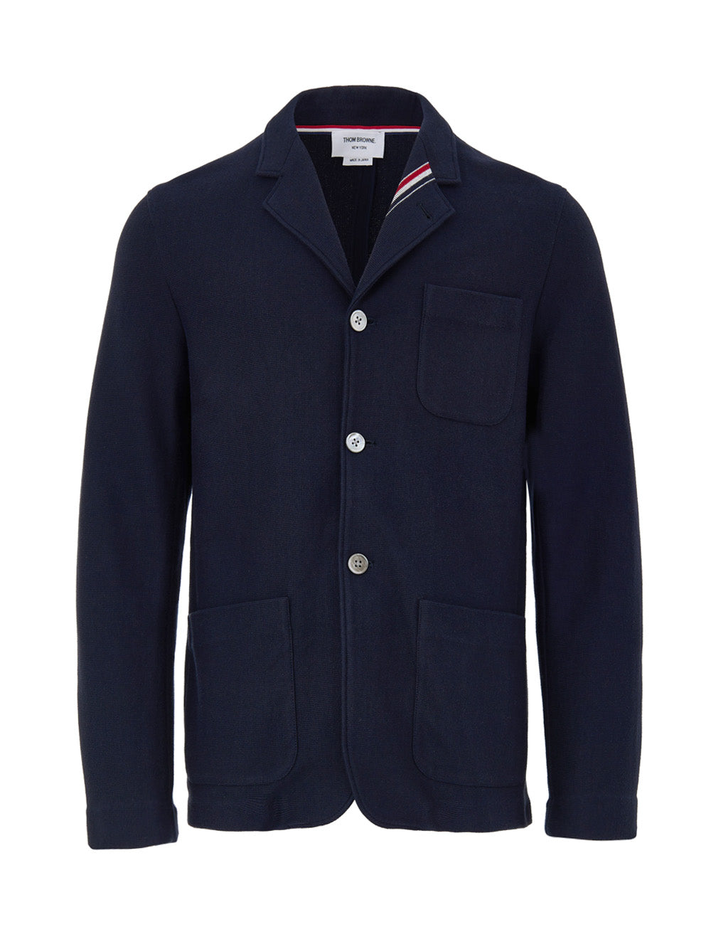 Thom Browne Destructured Jacket In Blue Cotton  In Blue