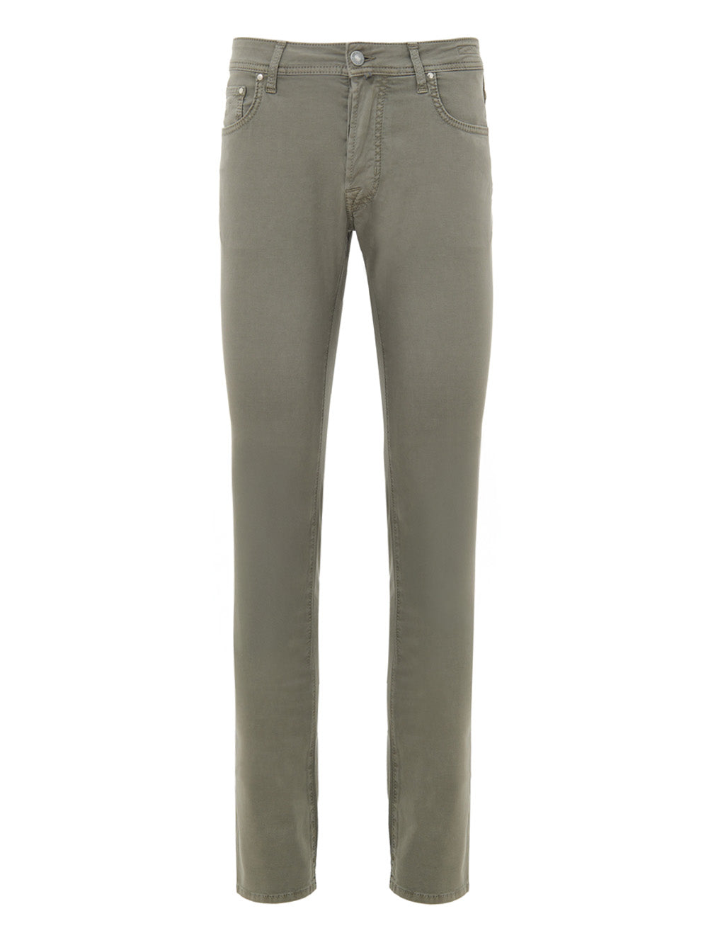 Jacob Cohen Gray Cotton Skinny Pant In Gray