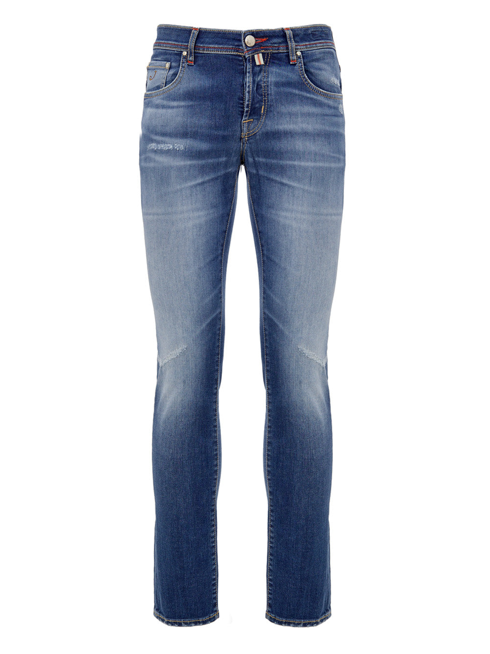 Jacob Cohen Nick Super Slim Fit Denim Delave  In Blue