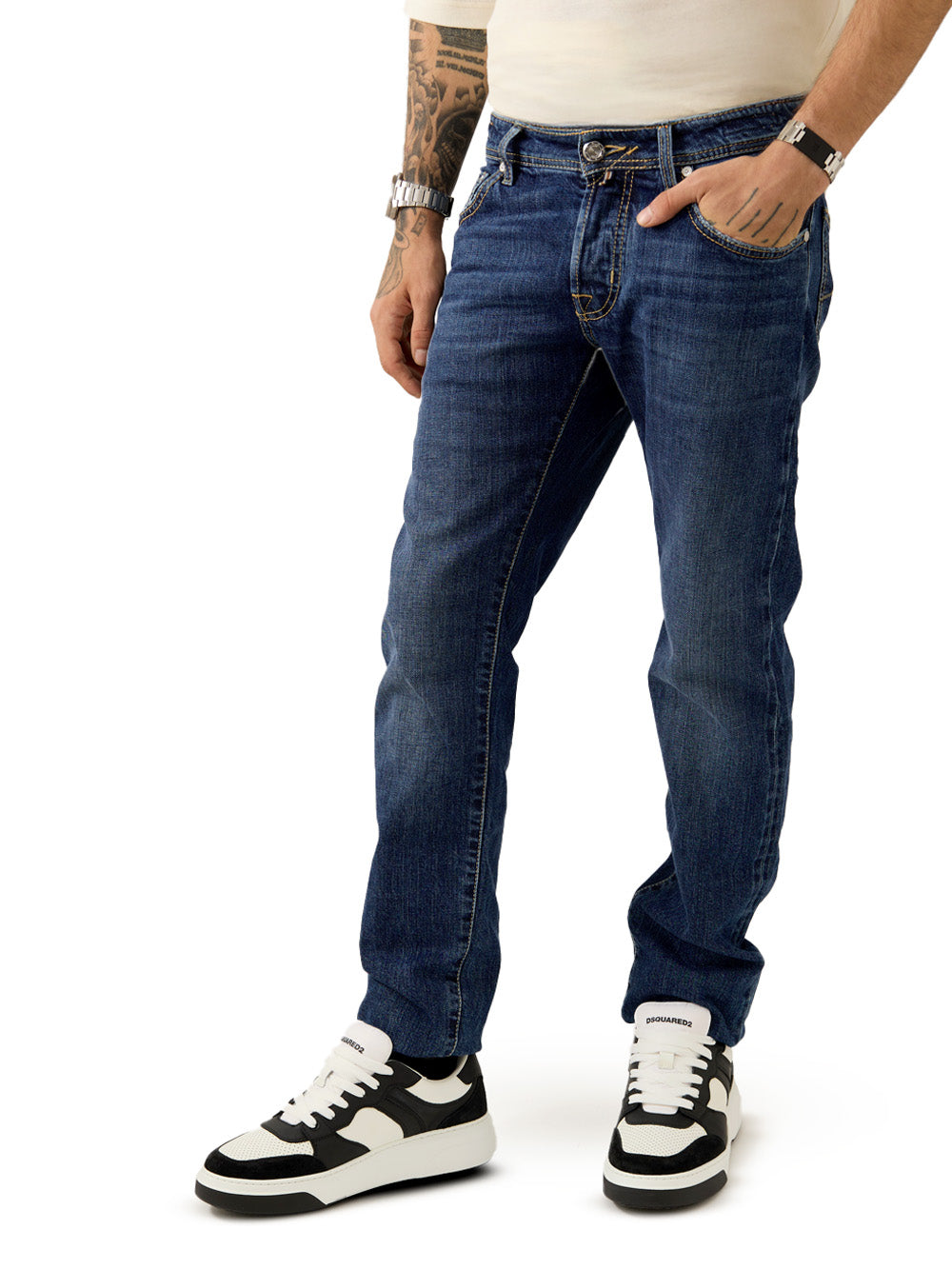 Jacob Cohen Jeans Nick Limited Edition Slim Fit In Denim Blue In Blue