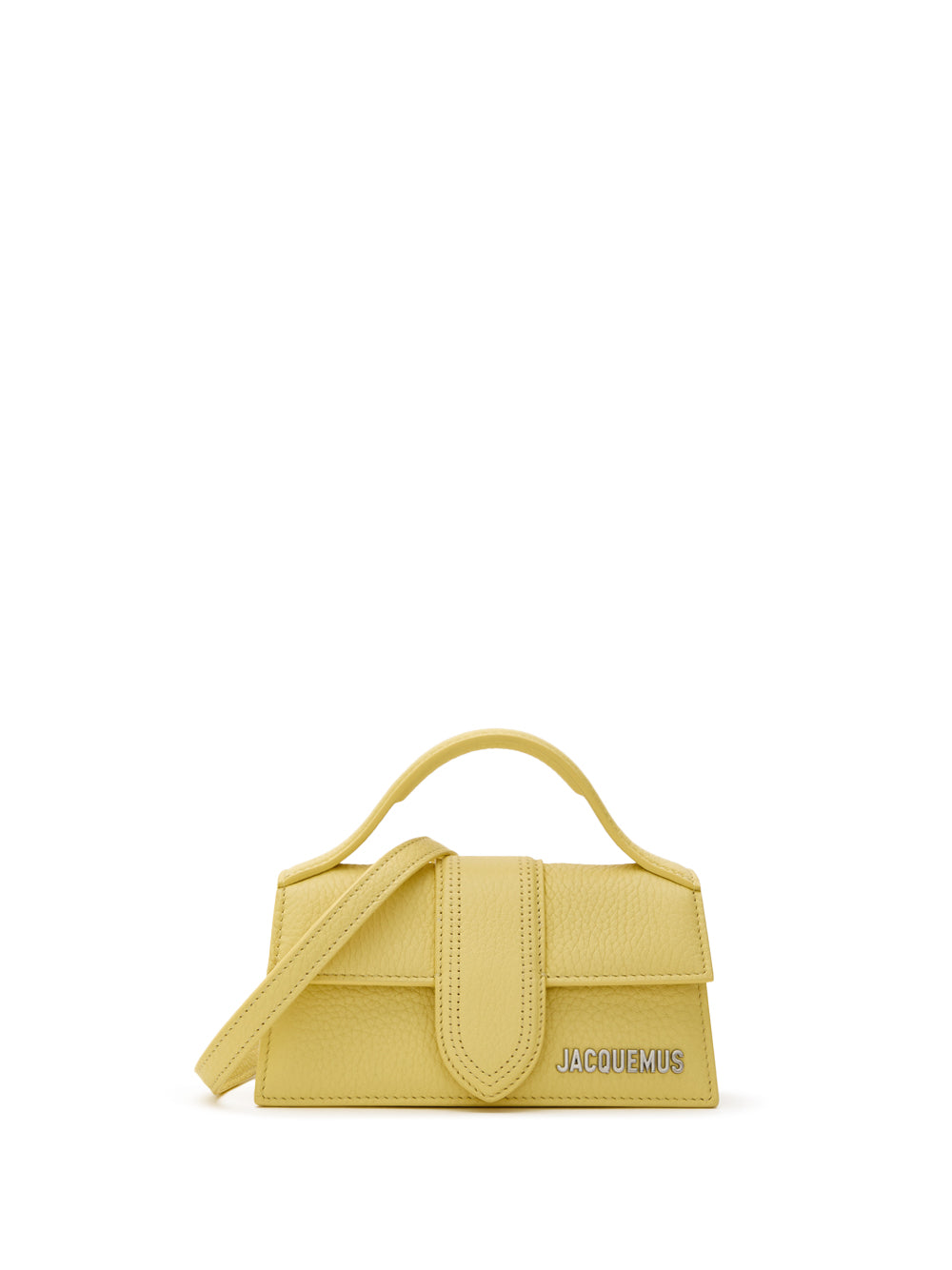 Le Mini Baby Leather Bag Martellata Gialla Jacquemus
