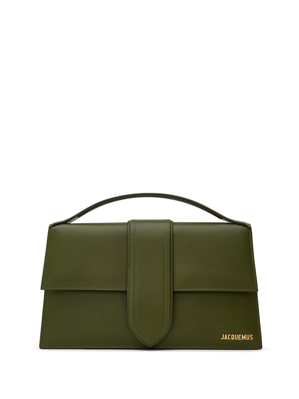 Jacquemus Le Child Over Size Handbag In Green Leather  In Green