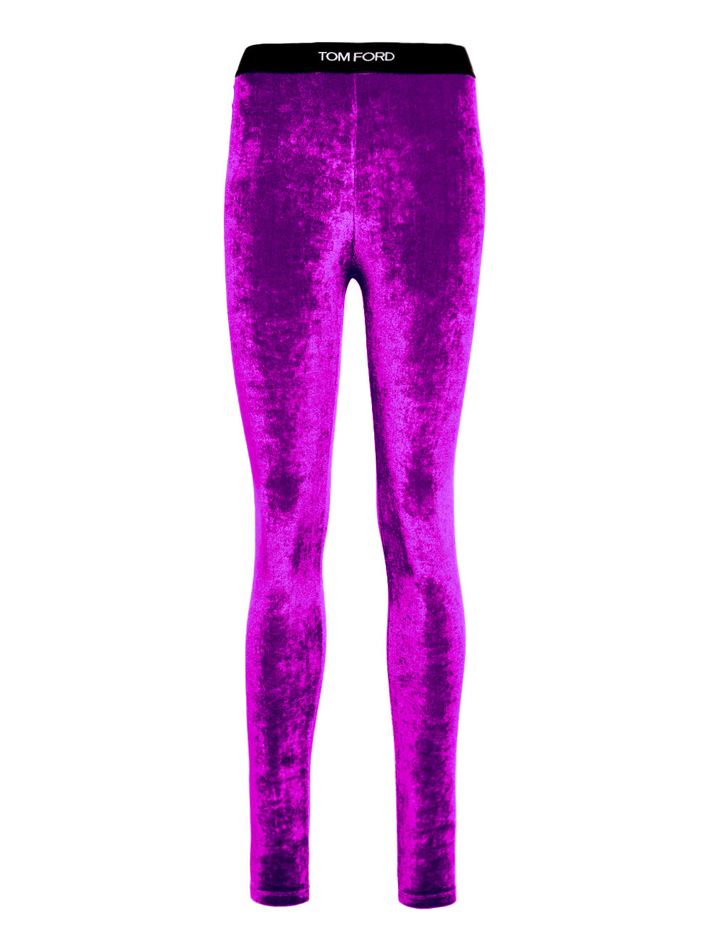Tom Ford Stretch Purple Velvet Legging  In Purple