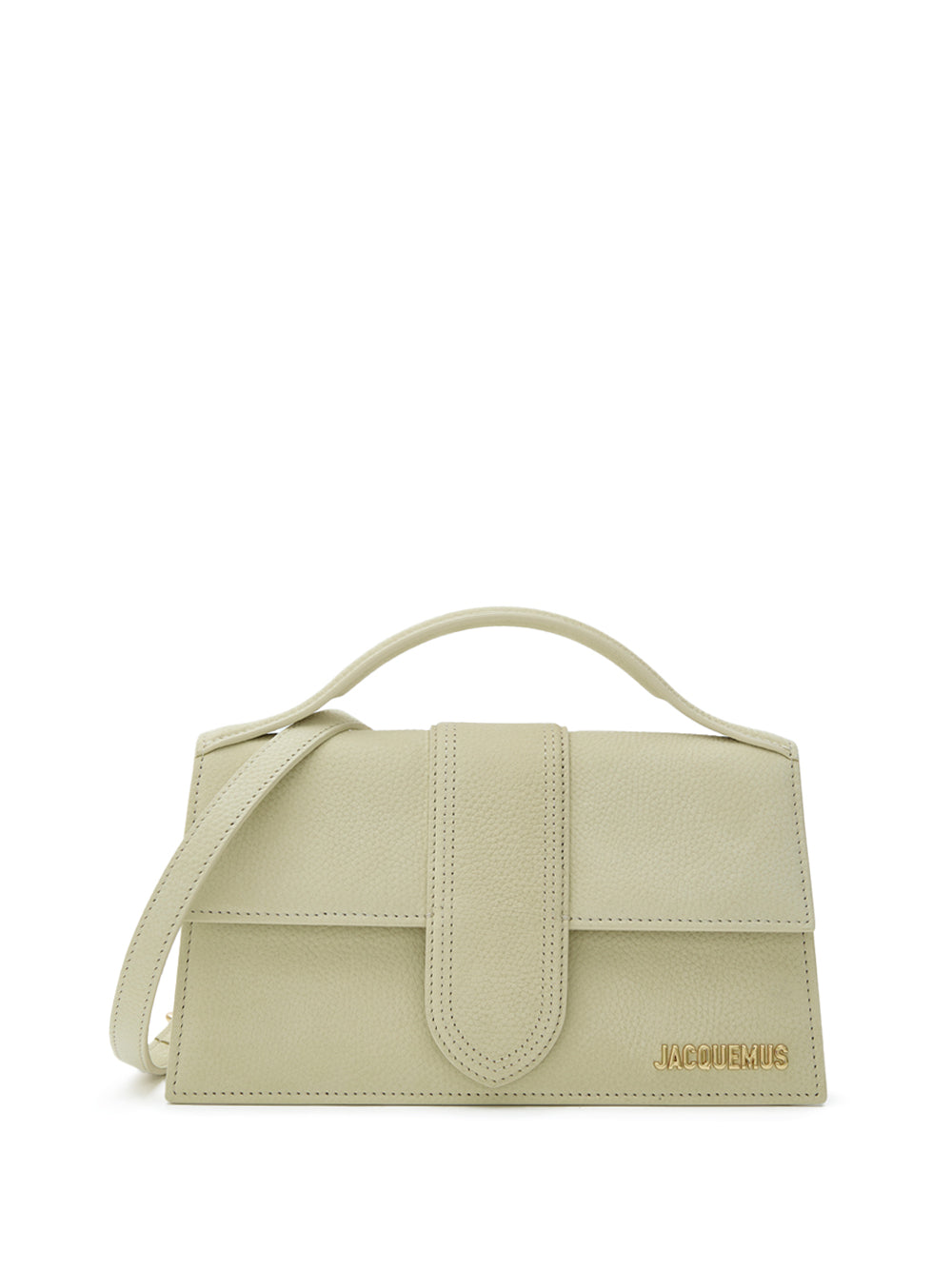 Le Grand Child Leather Shoulder Bag Martellata Yellow Paglia Jacquemus