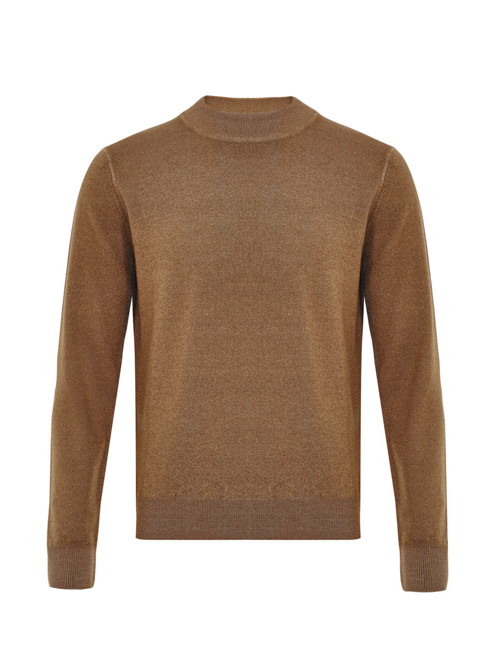 Maglia Lupetto in Lana Marrone Gran Sasso