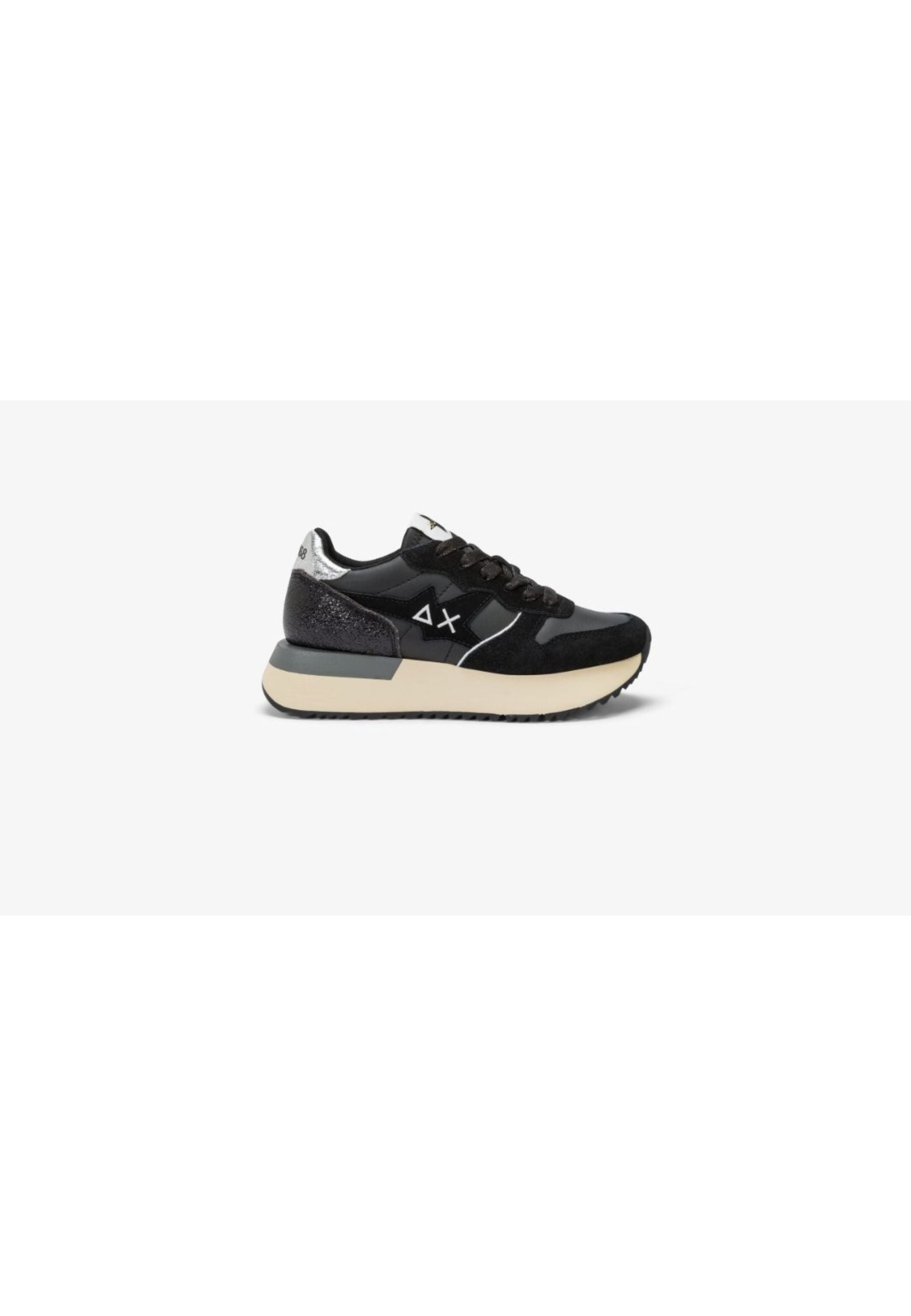Sun 68 Sun68 Sneakers Big Stargirl Back Silver In Black