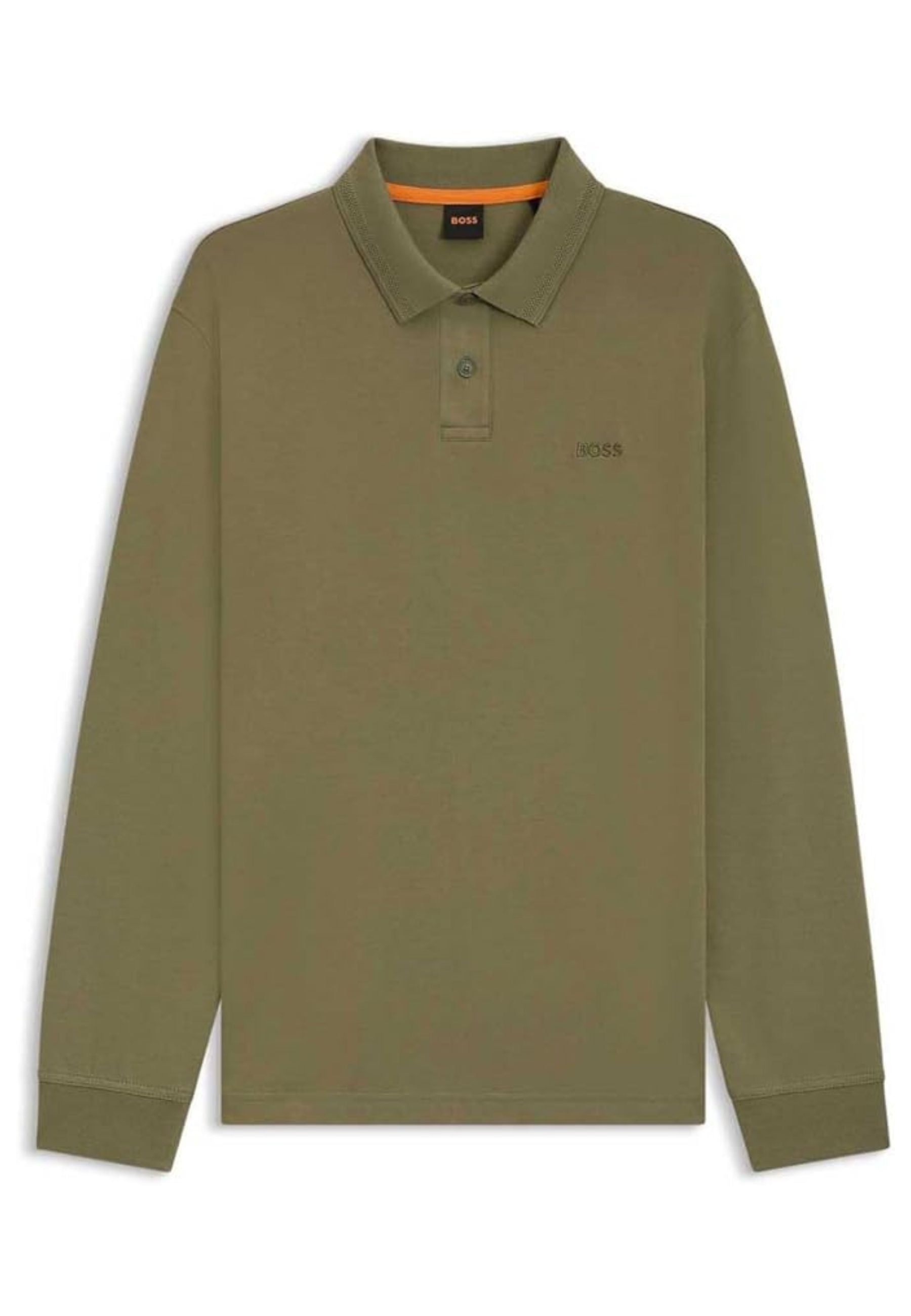 Hugo Boss Boss Polo Pe_interlock_long In Green