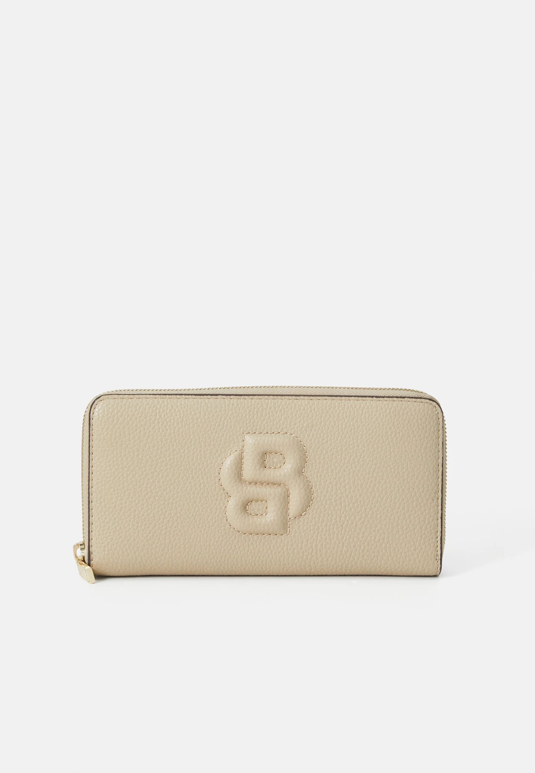 Hugo Boss Boss Wallet Anett Ziparound In Sand