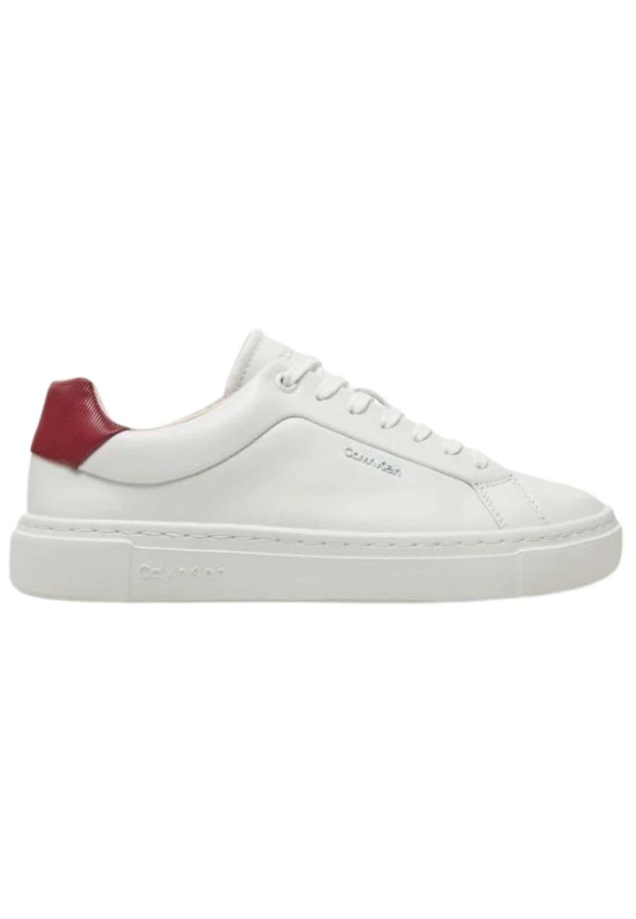 Calvin Klein Sneakers Cupsole Lace Up W/ml Lth In White