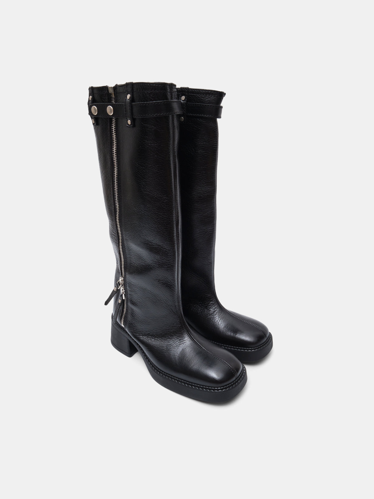 botas de tacón negro izolda