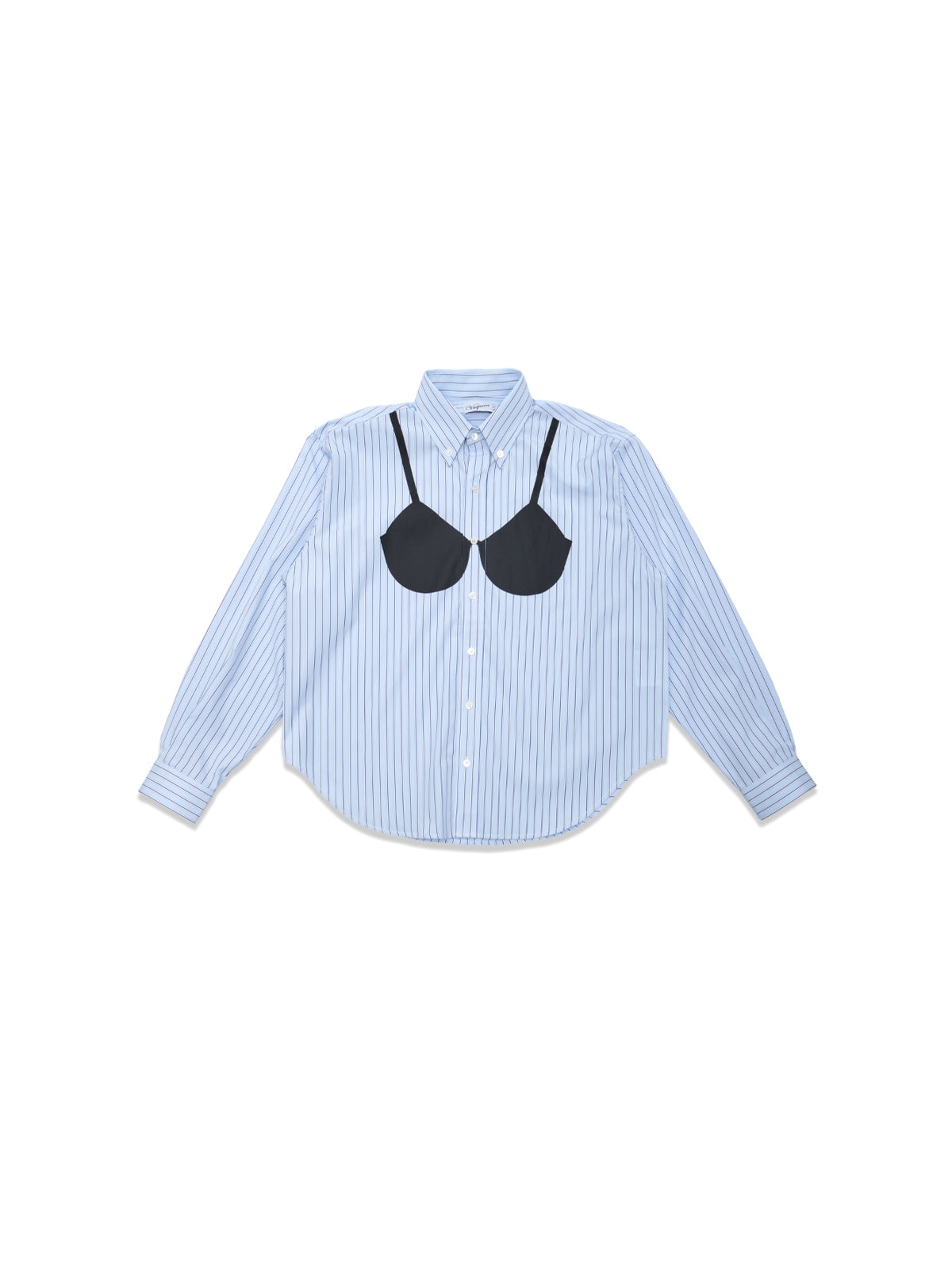 women tromper l'oeil button down