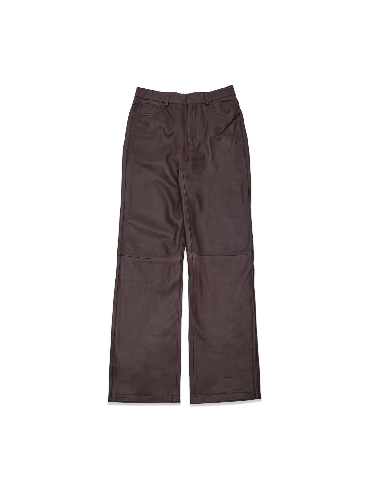 rotie straight leather pants