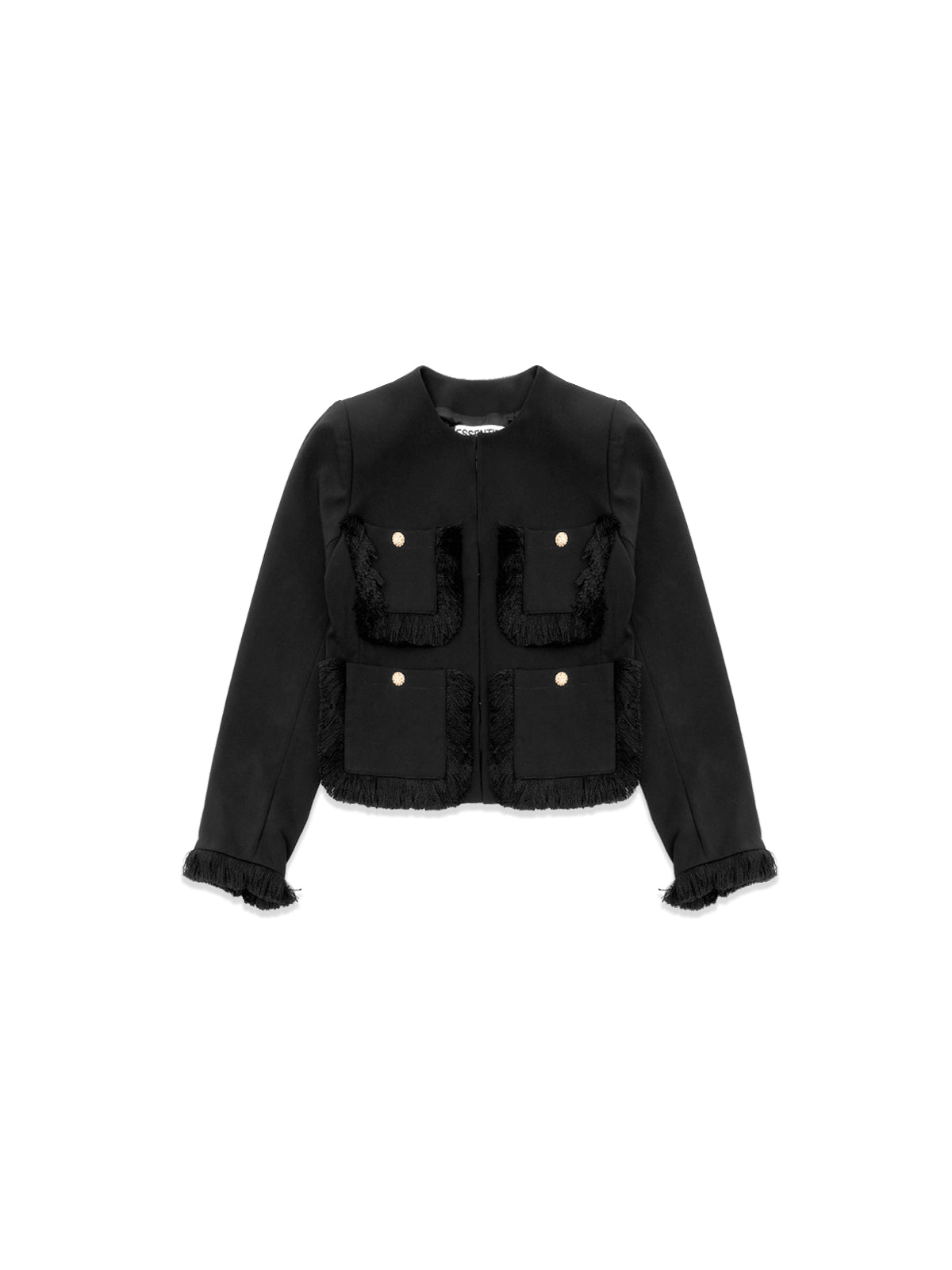 chaqueta cinética fringed