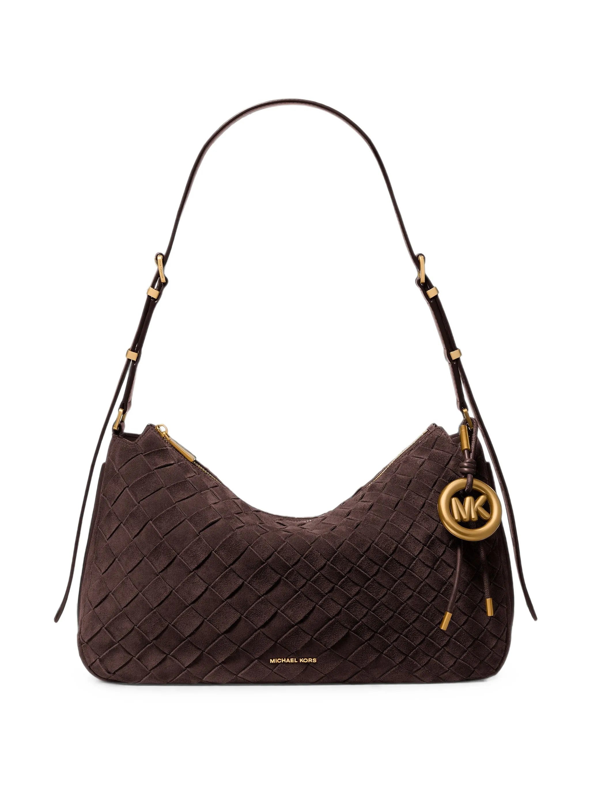 Michael Kors Nolita Medium Schoudertas Dames - Leer - Licht Blauwe