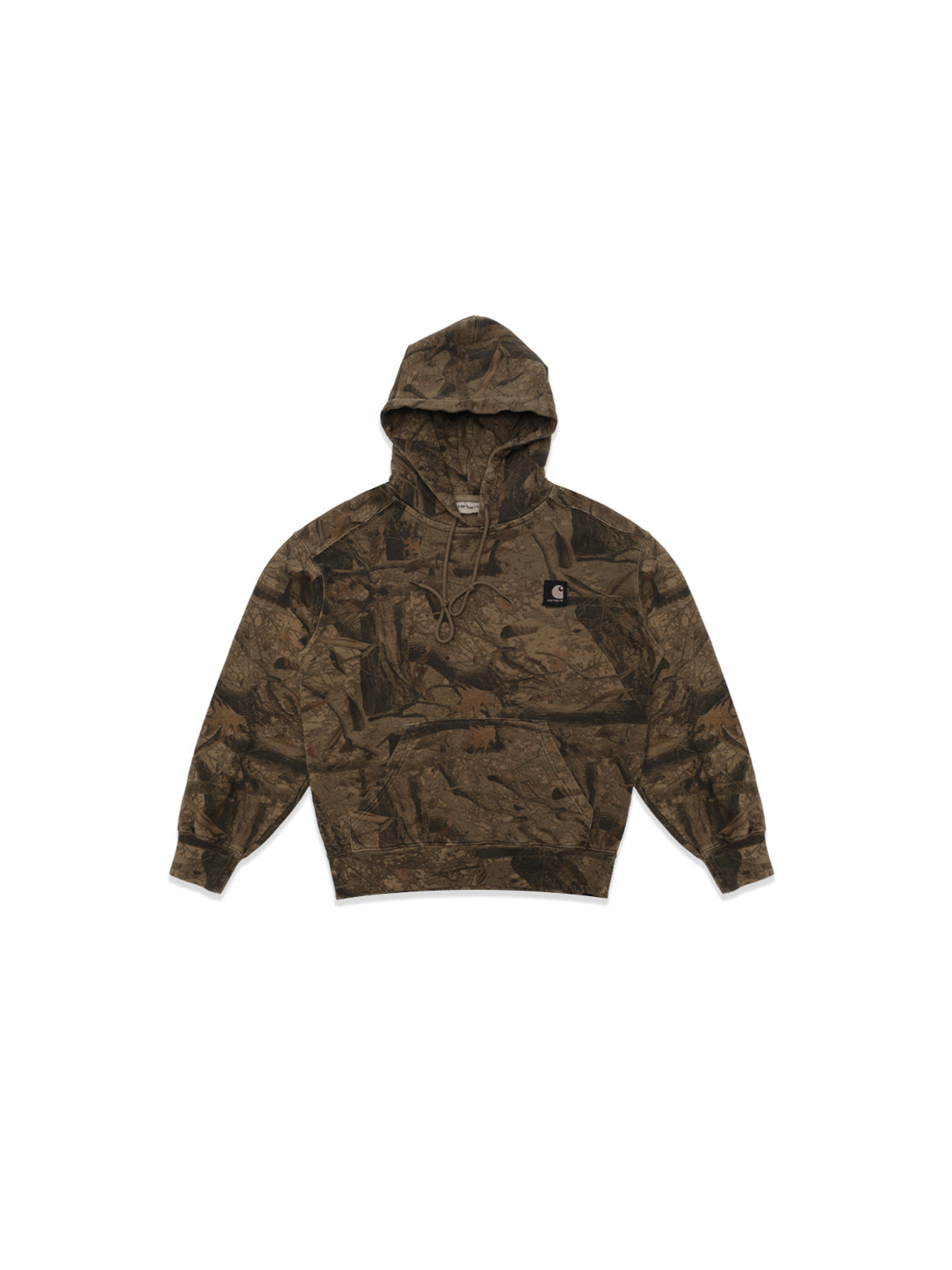 hooded feather tree sweat