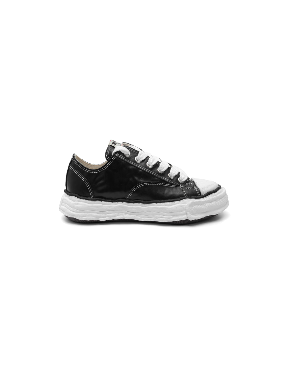 peterson23 wrinkled leather low-top sneakers