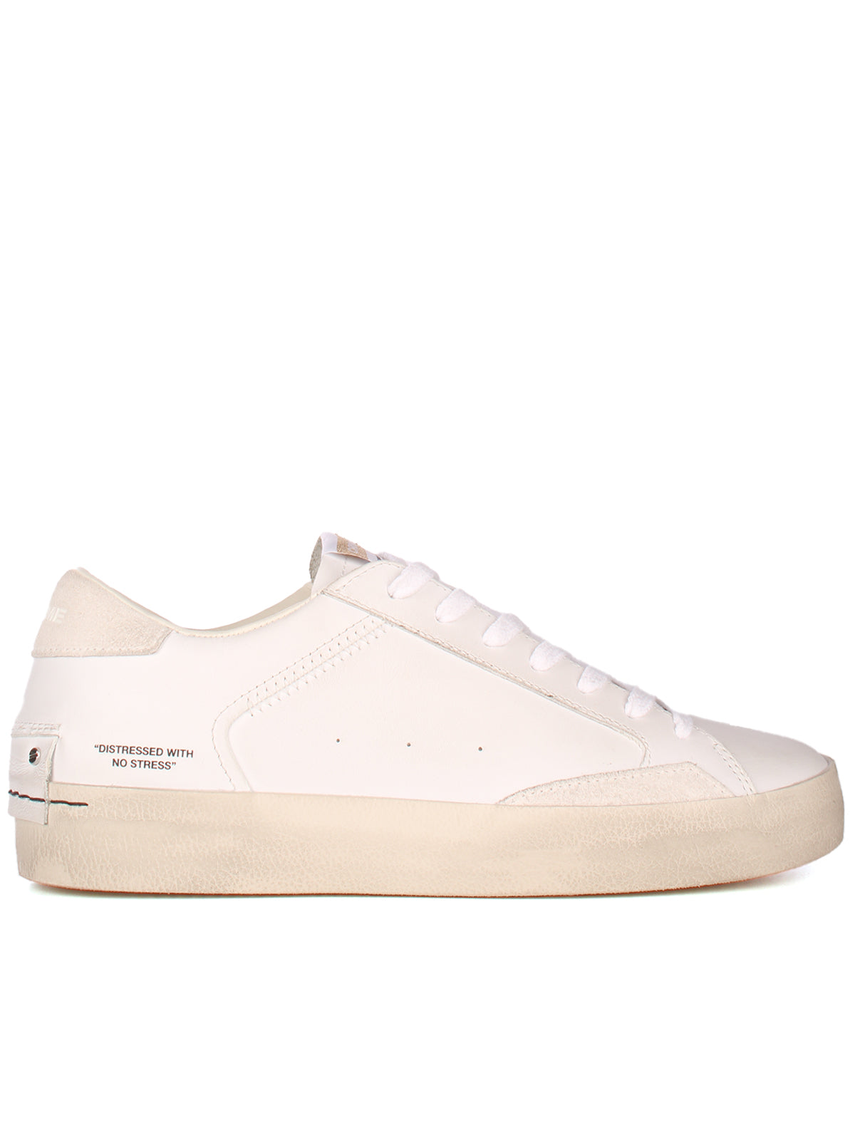 Crime London Distressed Sneakers In White
