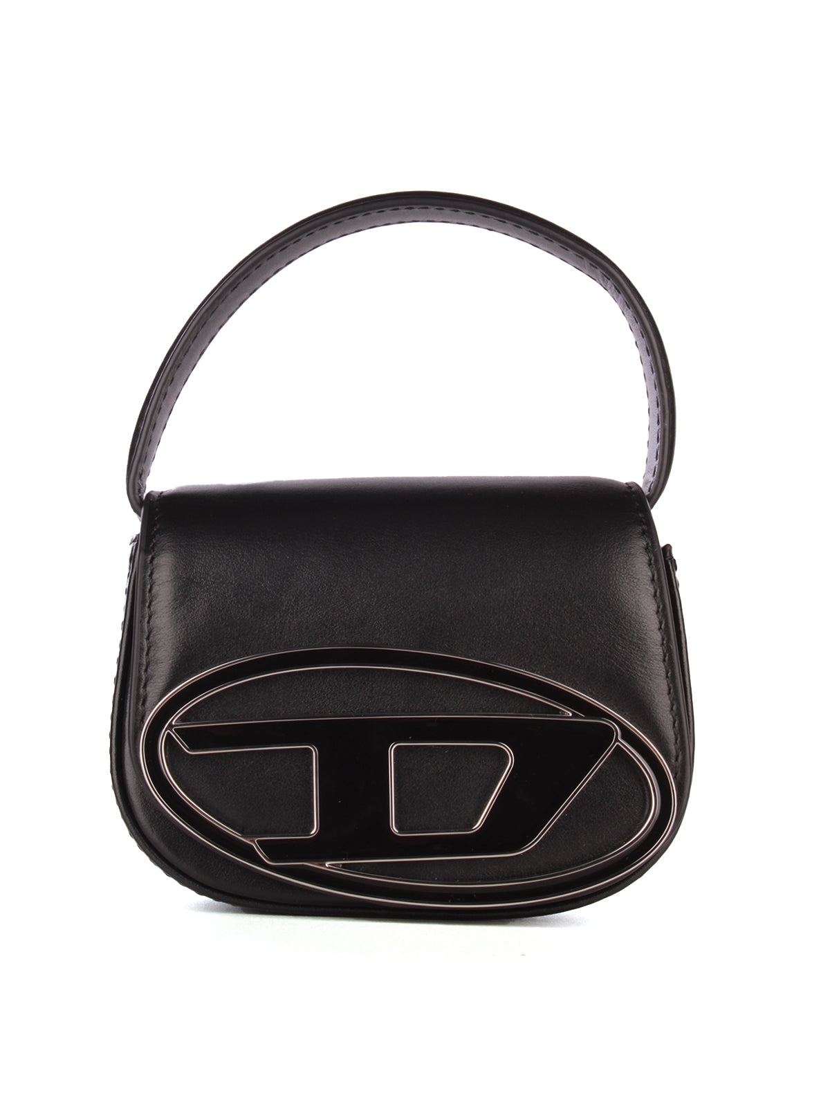 Diesel 1dr-iconica Nappa Shoulder Bag In Nero