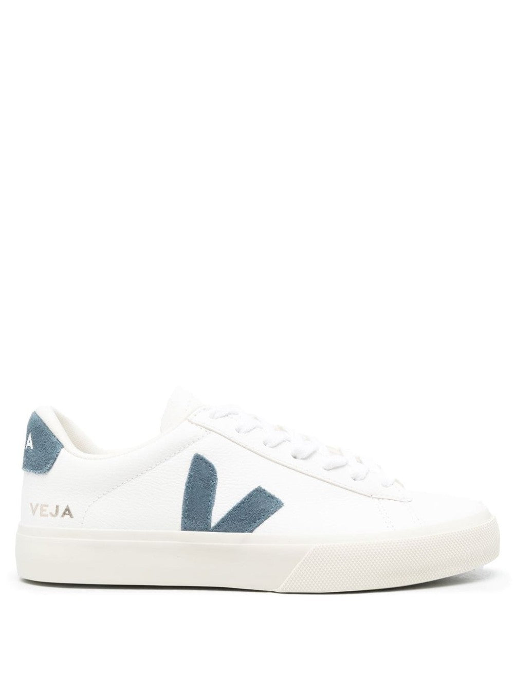 Veja Campo Low-top Sneakers In Off-white Leather In White