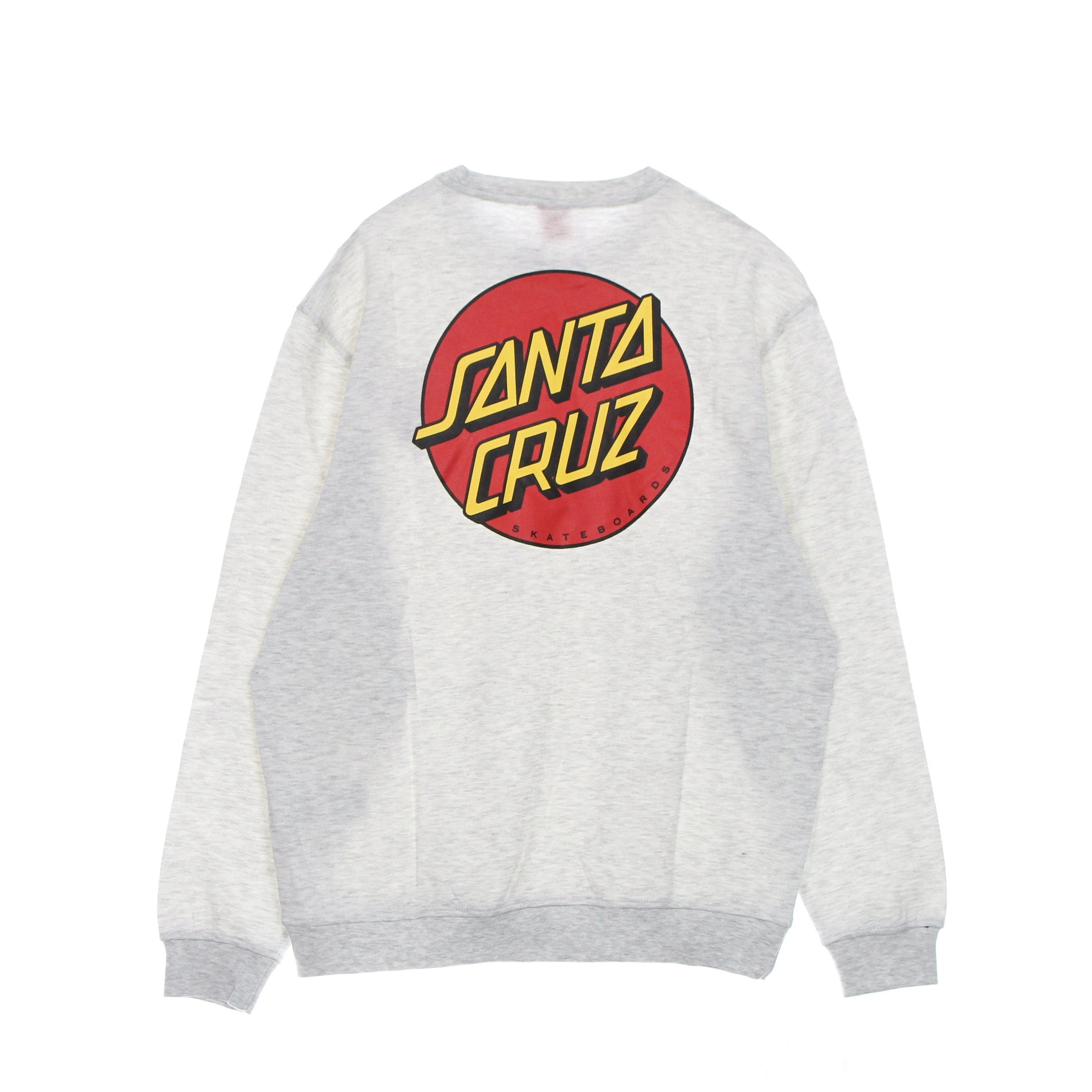 Men's Classic Dot Chest Crew Athletic Heather Crew Neck Sweatshirt