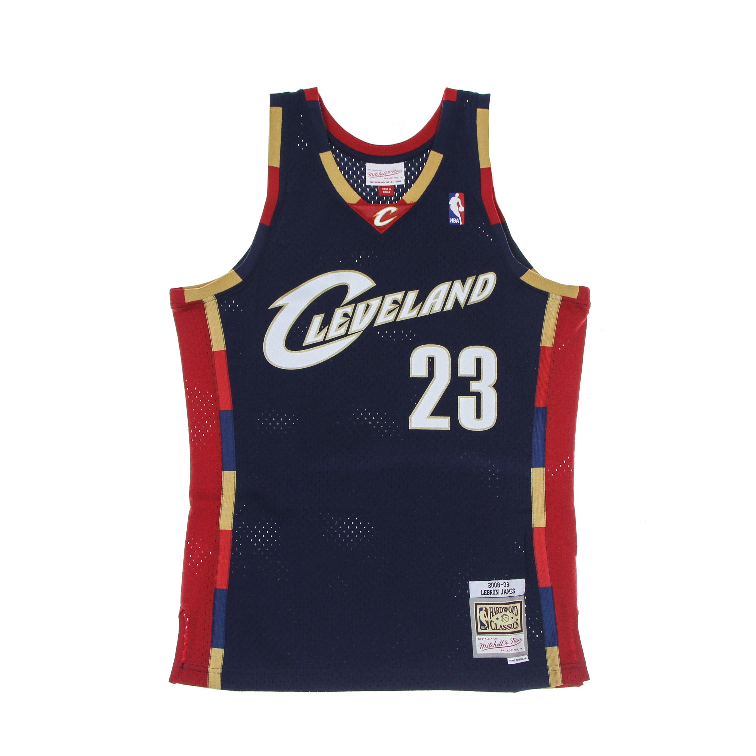 Mitchell & Ness Men's Basketball Tank Top Nba Swingman Jersey Hardwood Classics No 23 Lebron James 2008-09 Clecav Na In Navy