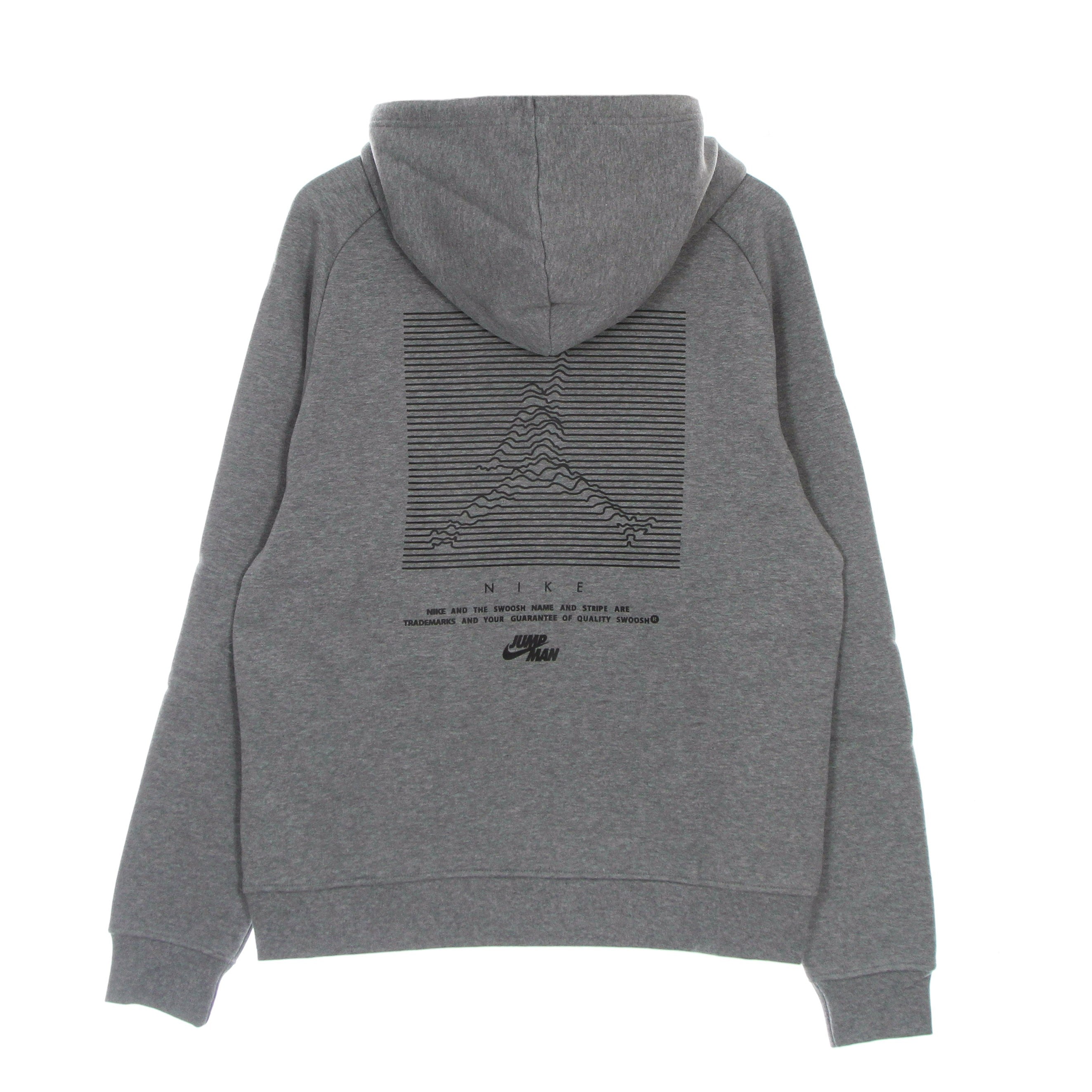 Men's Hoodie Jumpman Fleece Pullover Hoodie Carbon Heather