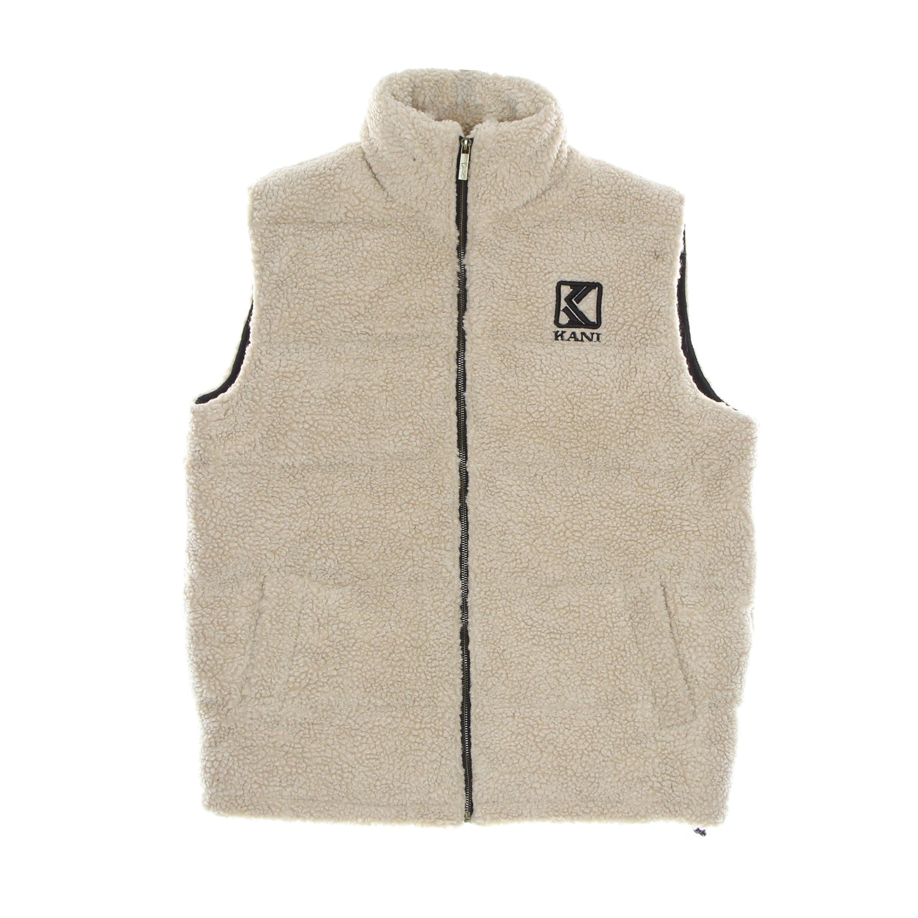 Smanicato Uomo Og Teddy Puffer Vest Light Sand
