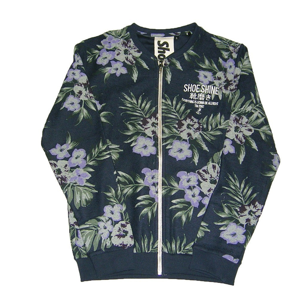 Shoeshine Sweatshirt Varsity Zip Men's Crewneck Sweatshirt "e5bu0702 f" Flower