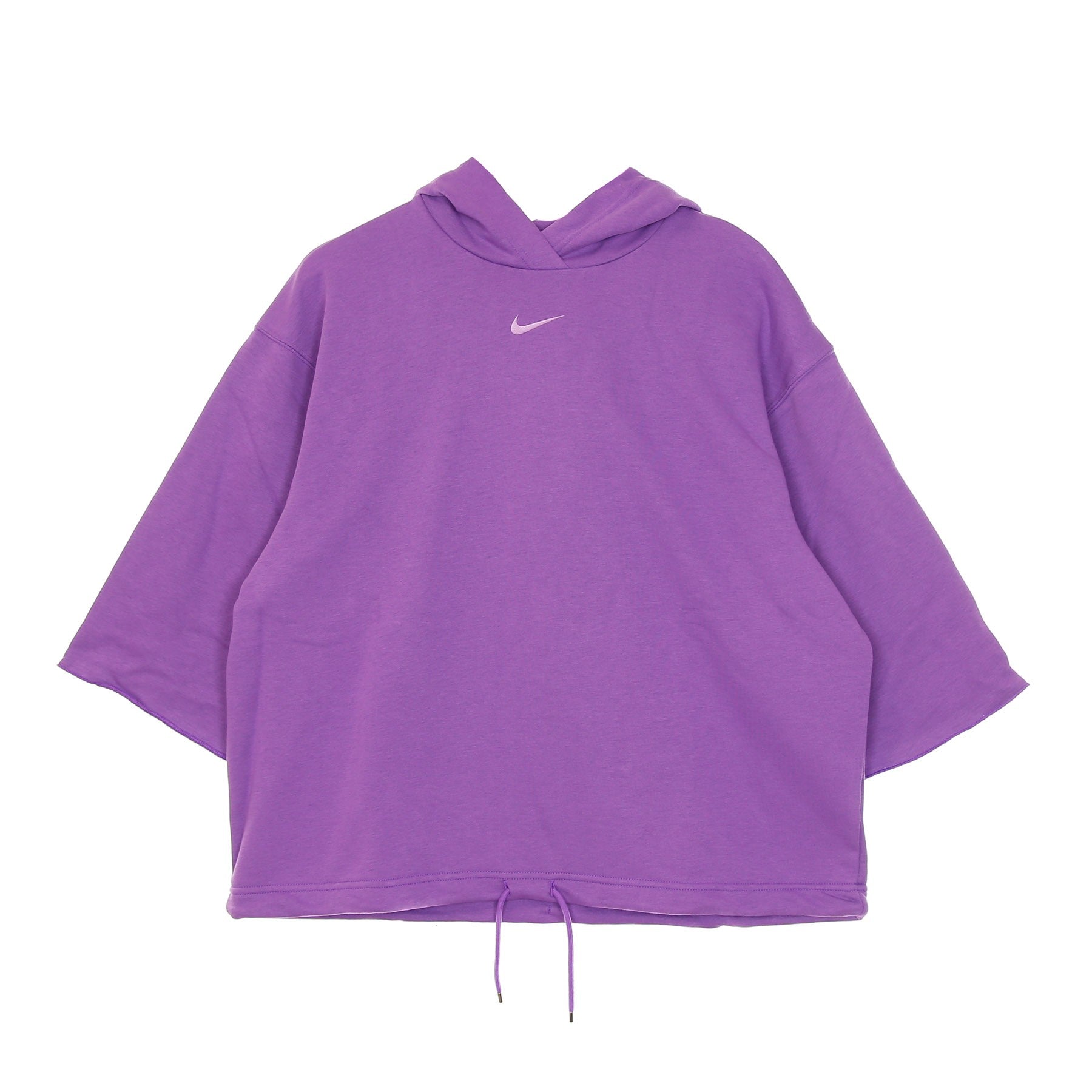 Women's Lightweight Short Sleeve Hoodie W Icon Clash Short Sleeve Hoodie French Terry Wild Berry Stardust