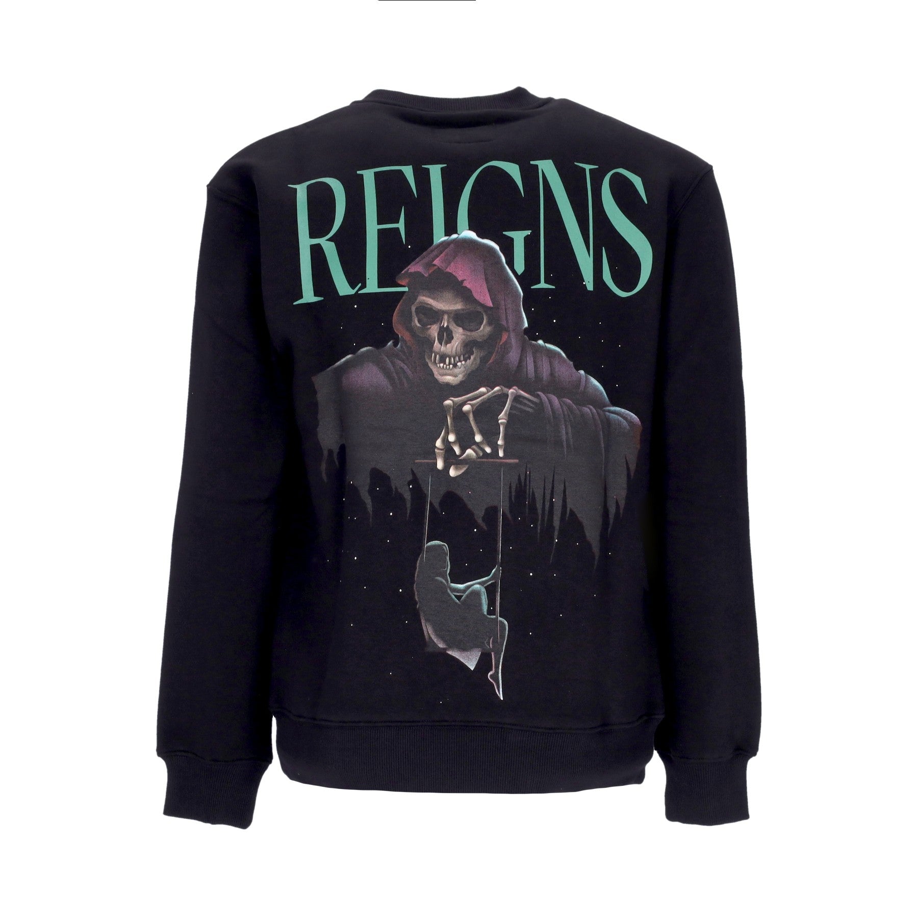 Doomsday Rockin Crewneck Men's Sweatshirt Black In Black