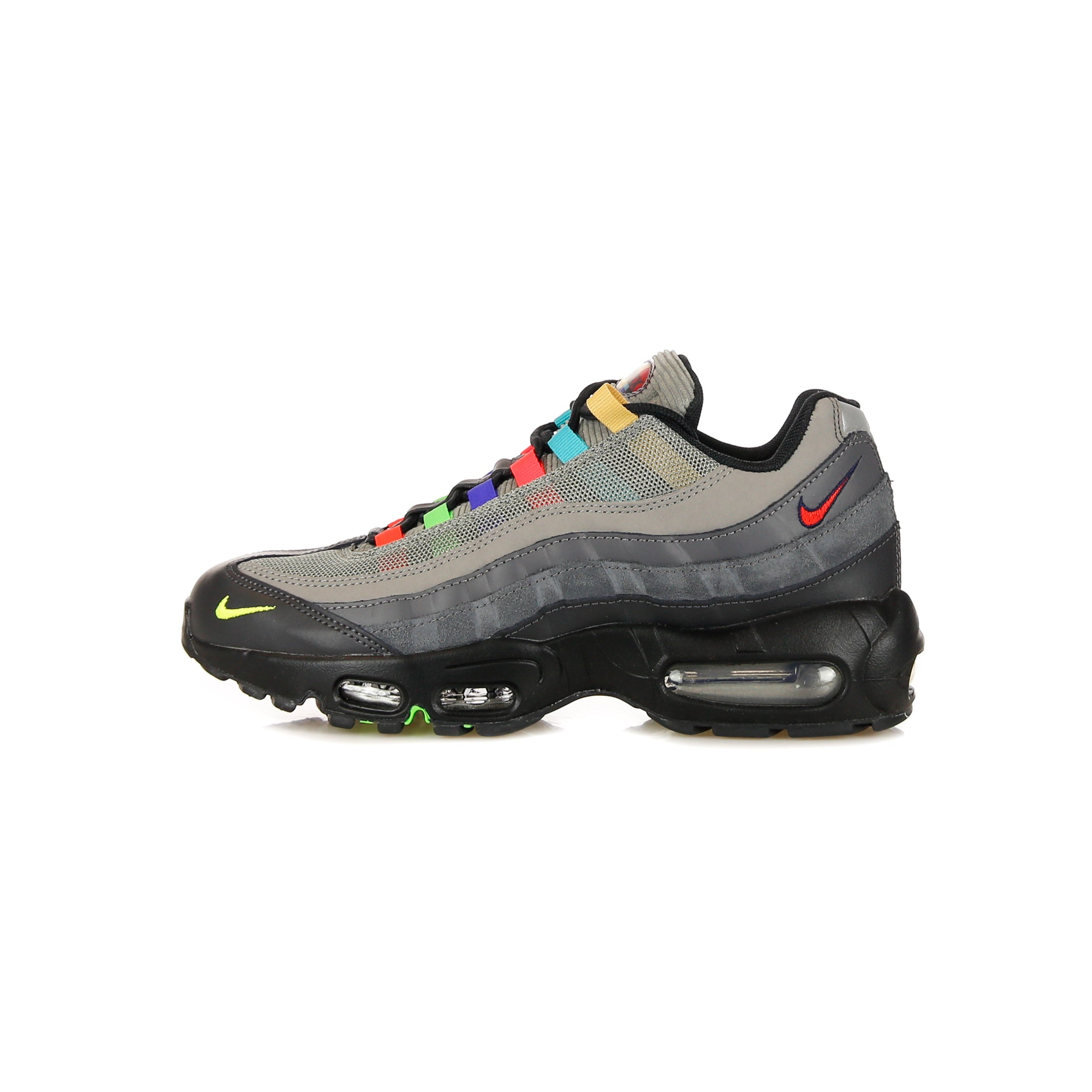 Nike Air Max 95 Se Light Charcoal/university Red/black Men's Low Shoe In Light Charcoal/university Red/black