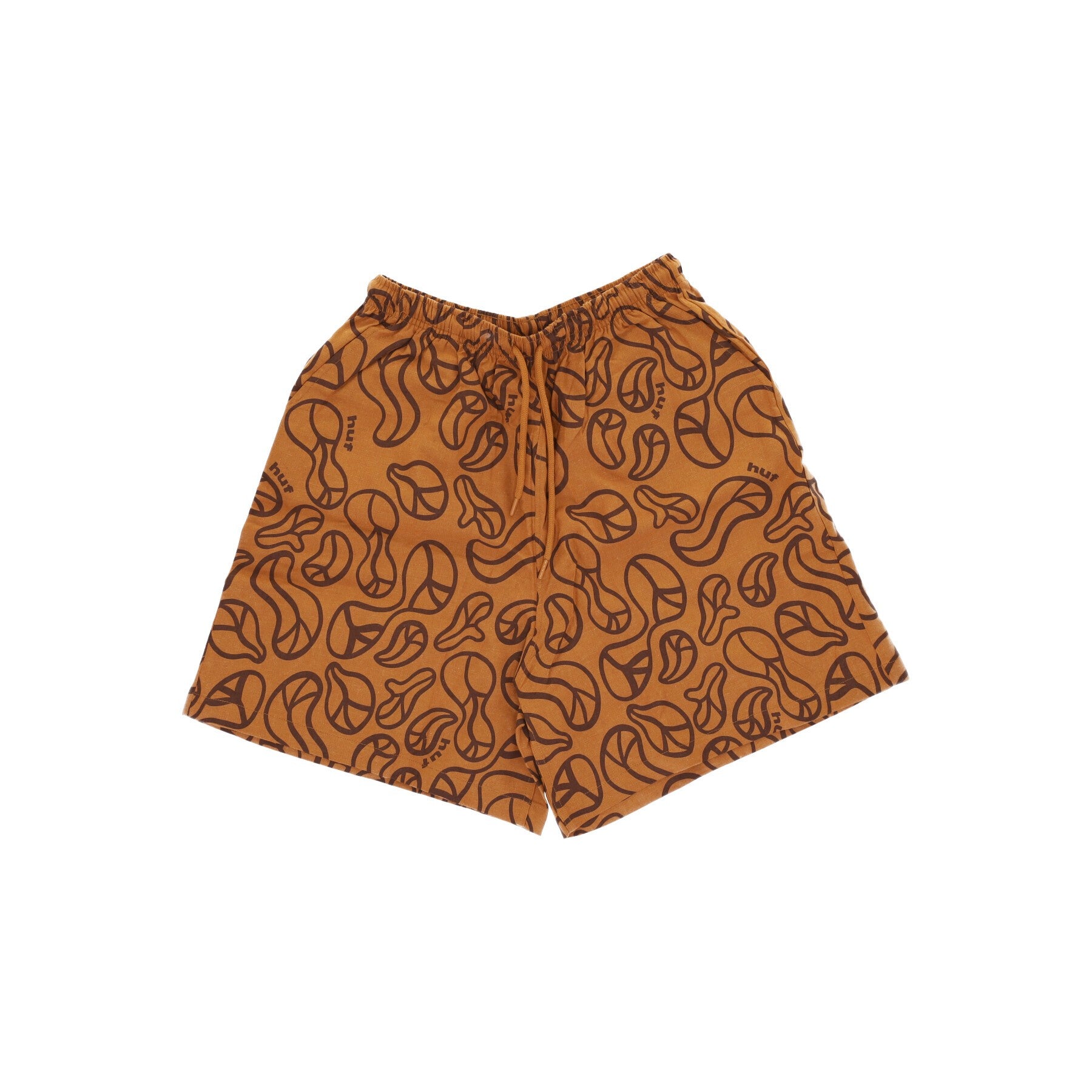 Huf Groovy Wide Short Women's Shorts Burnt Orange In Multi
