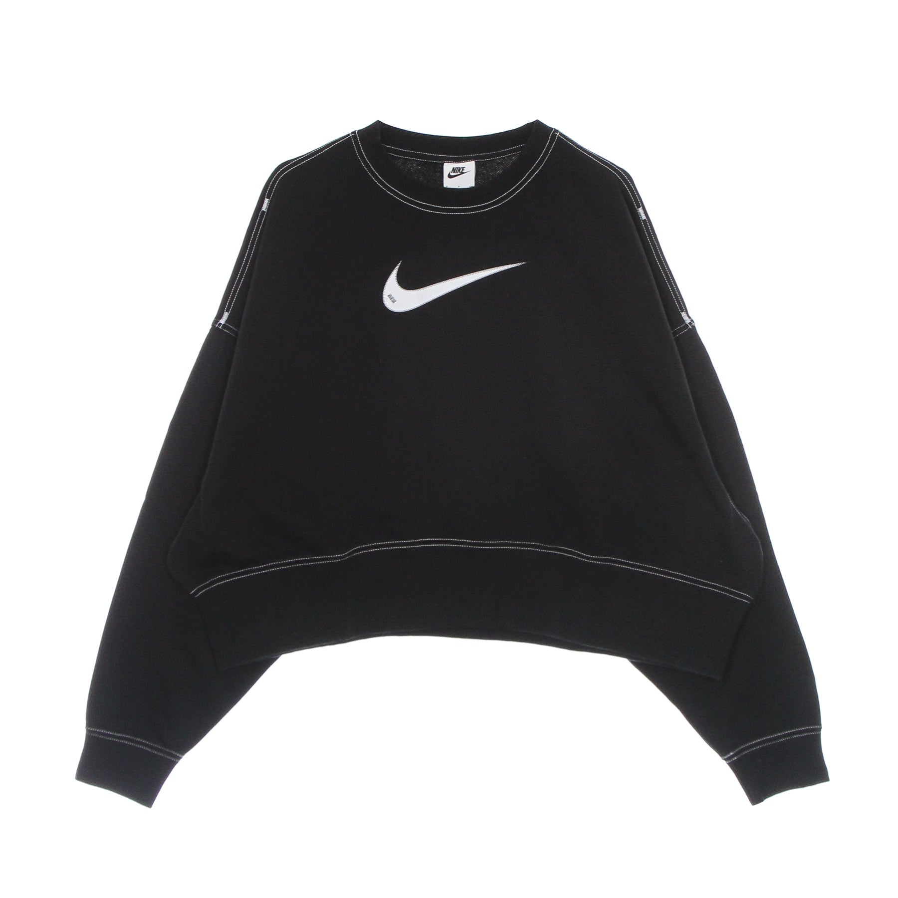 Lightweight Cropped Crew Neck Sweatshirt Women Sportswear Swoosh Fleece Crew Md Cropped