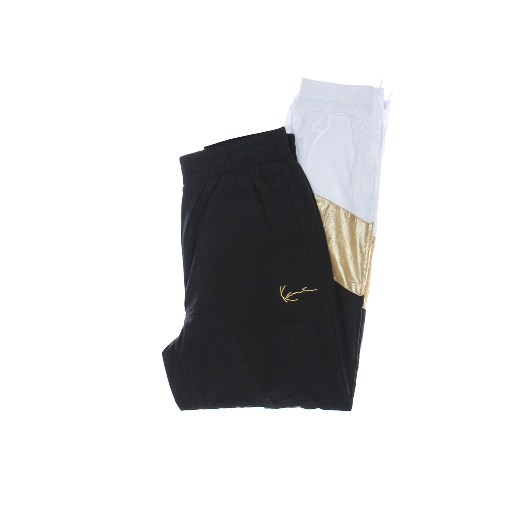 Karl Kani Women's Trackpants Small Signature Block Trackpants Black/white In Black