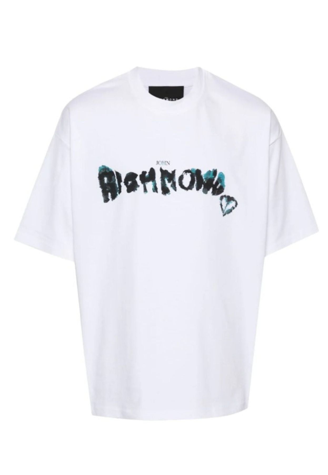 John Richmond Logo-print Cotton T-shirt In Bianco